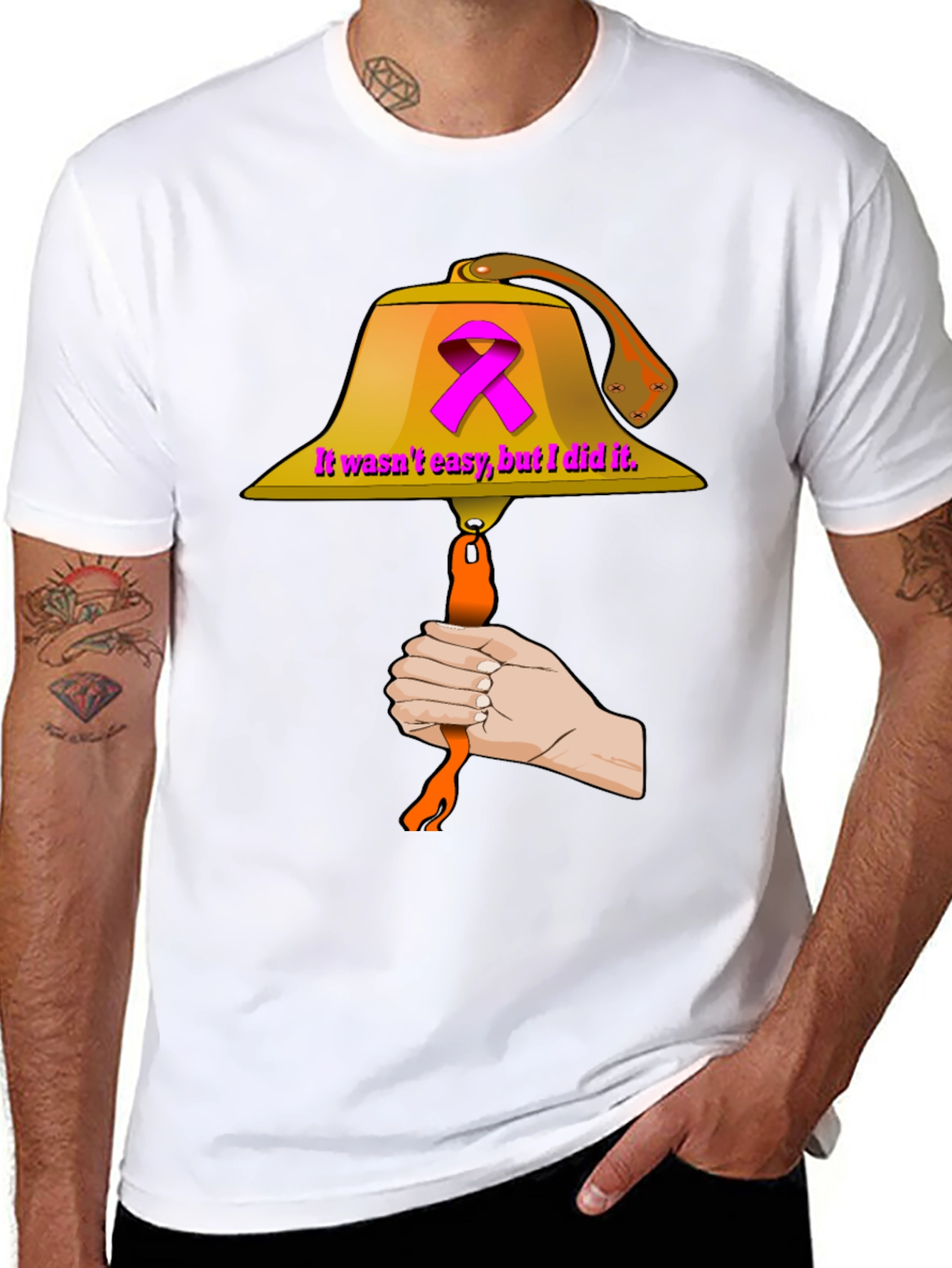 Cancer Survivor Bell Ringer Graphic T-Shirt