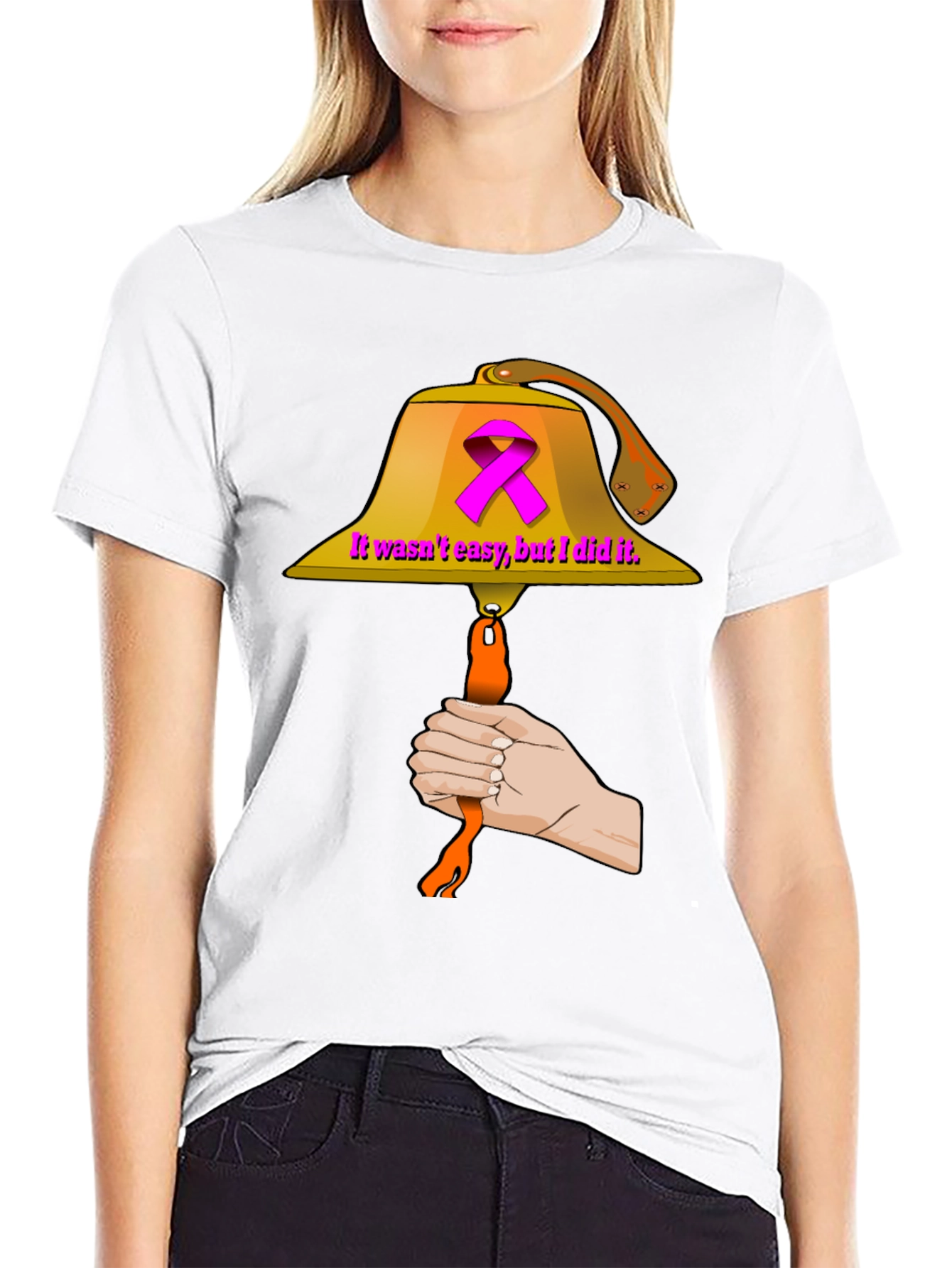 Cancer Survivor Bell Ringer Graphic T-Shirt