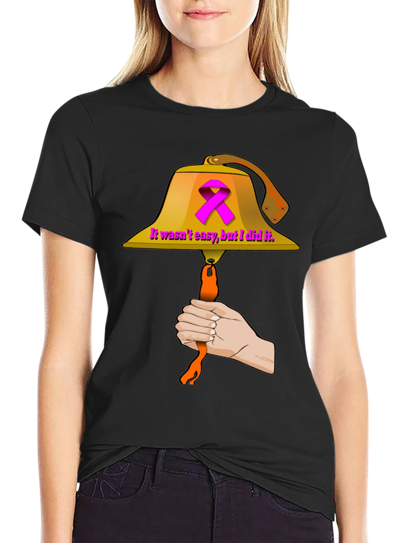 Cancer Survivor Bell Ringer Graphic T-Shirt