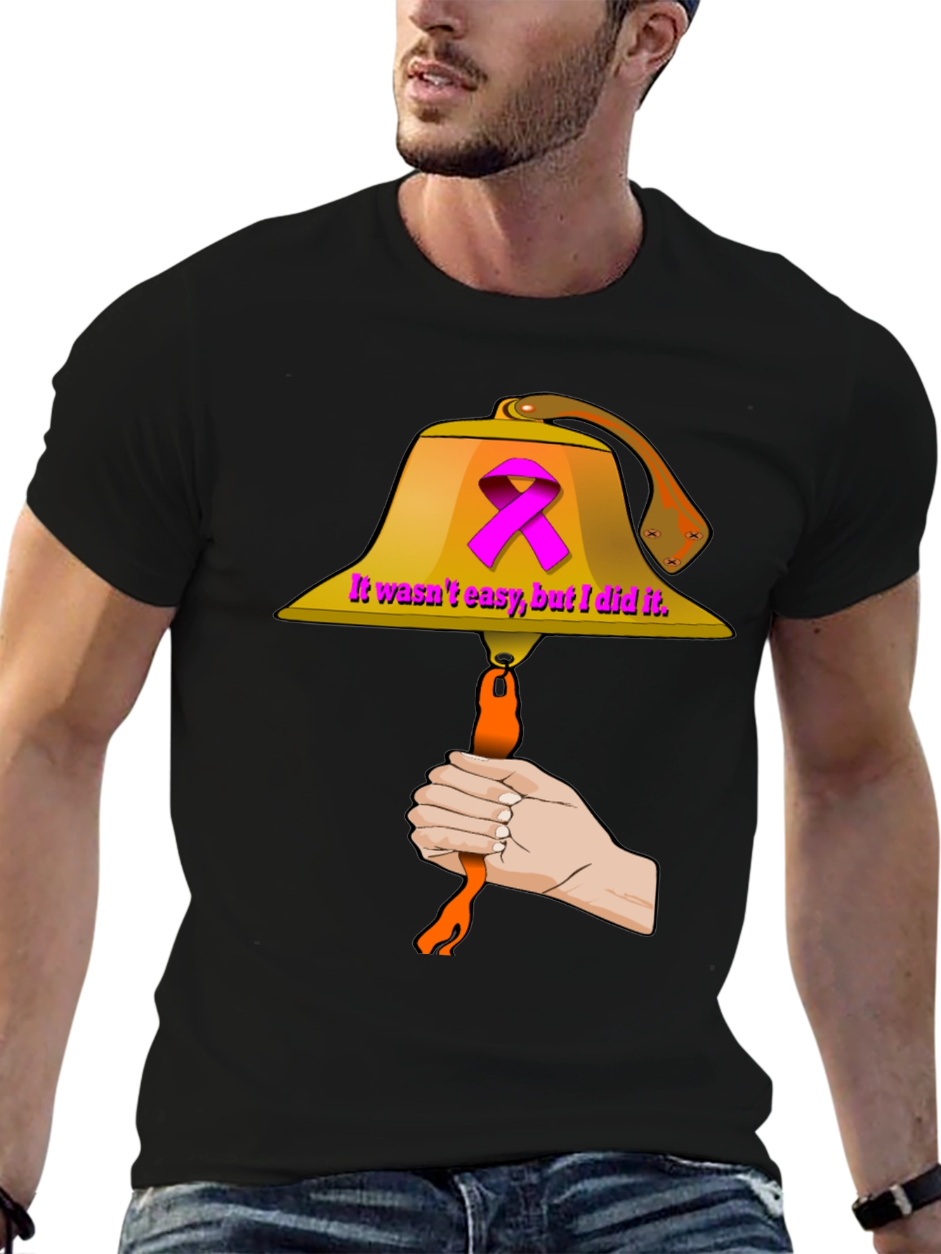 Cancer Survivor Bell Ringer Graphic T-Shirt