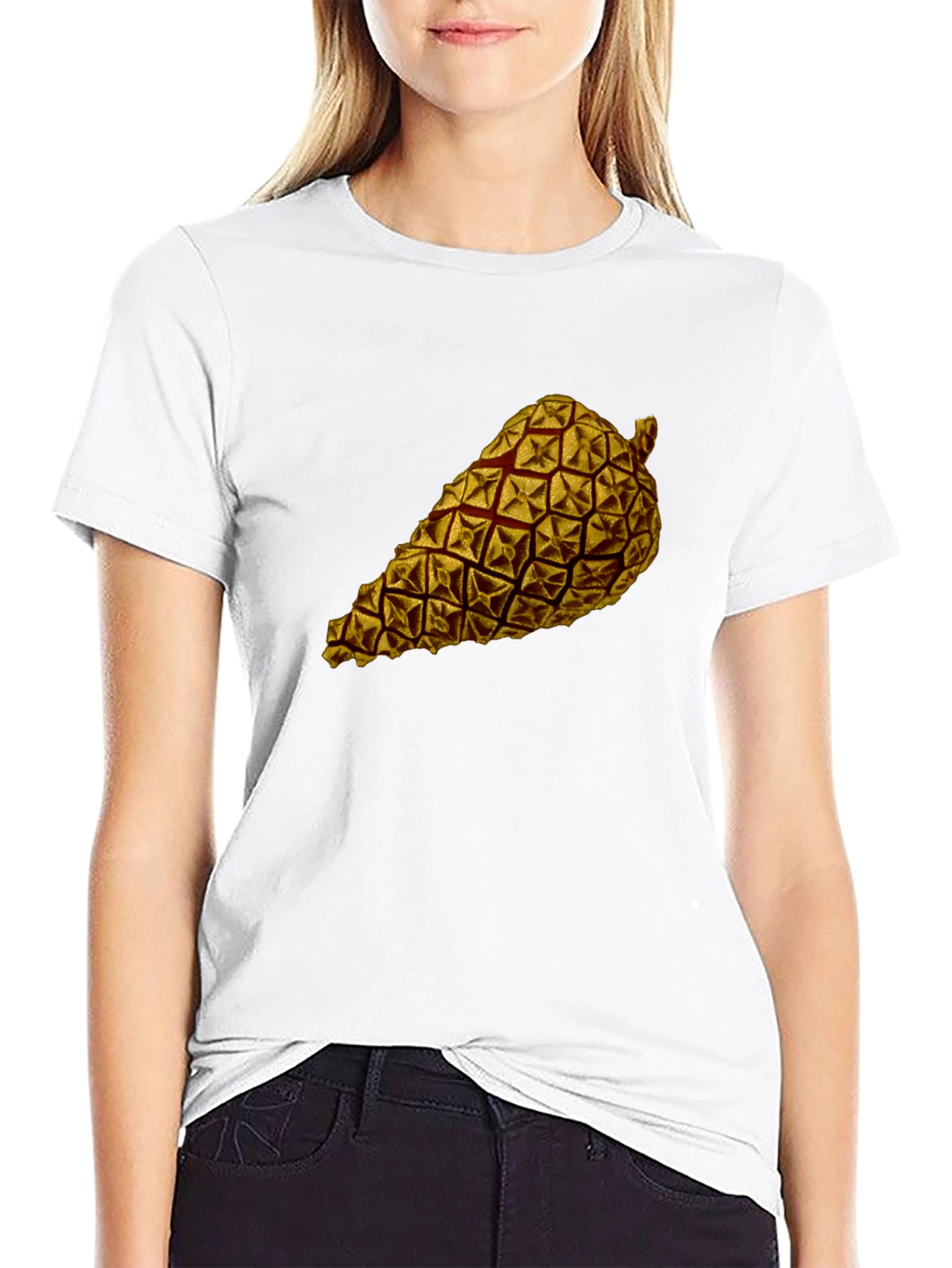Pinecone Graphic Black T-Shirt