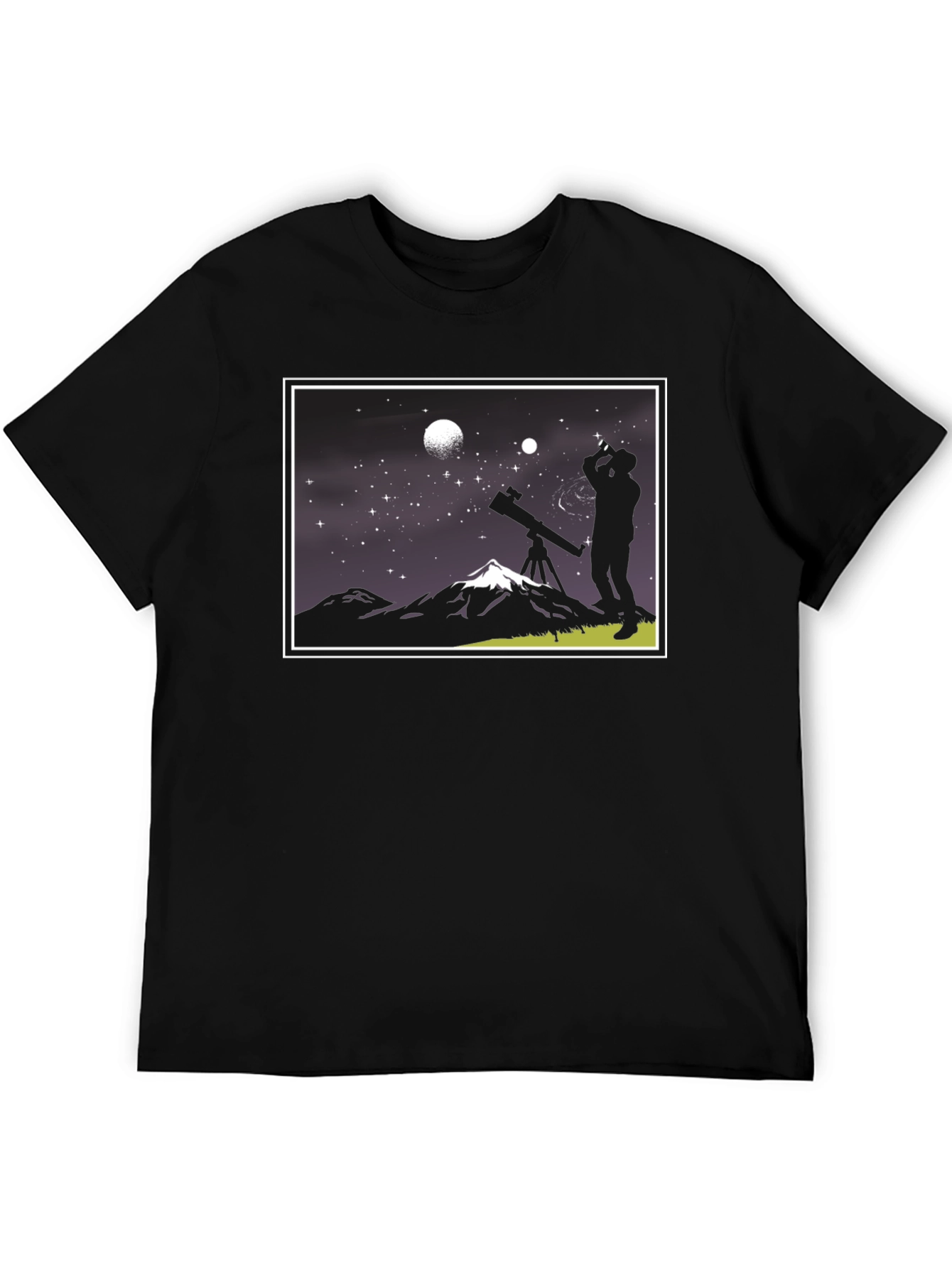 Telescope Stargazer T-Shirt - Astronomy Graphic Tee
