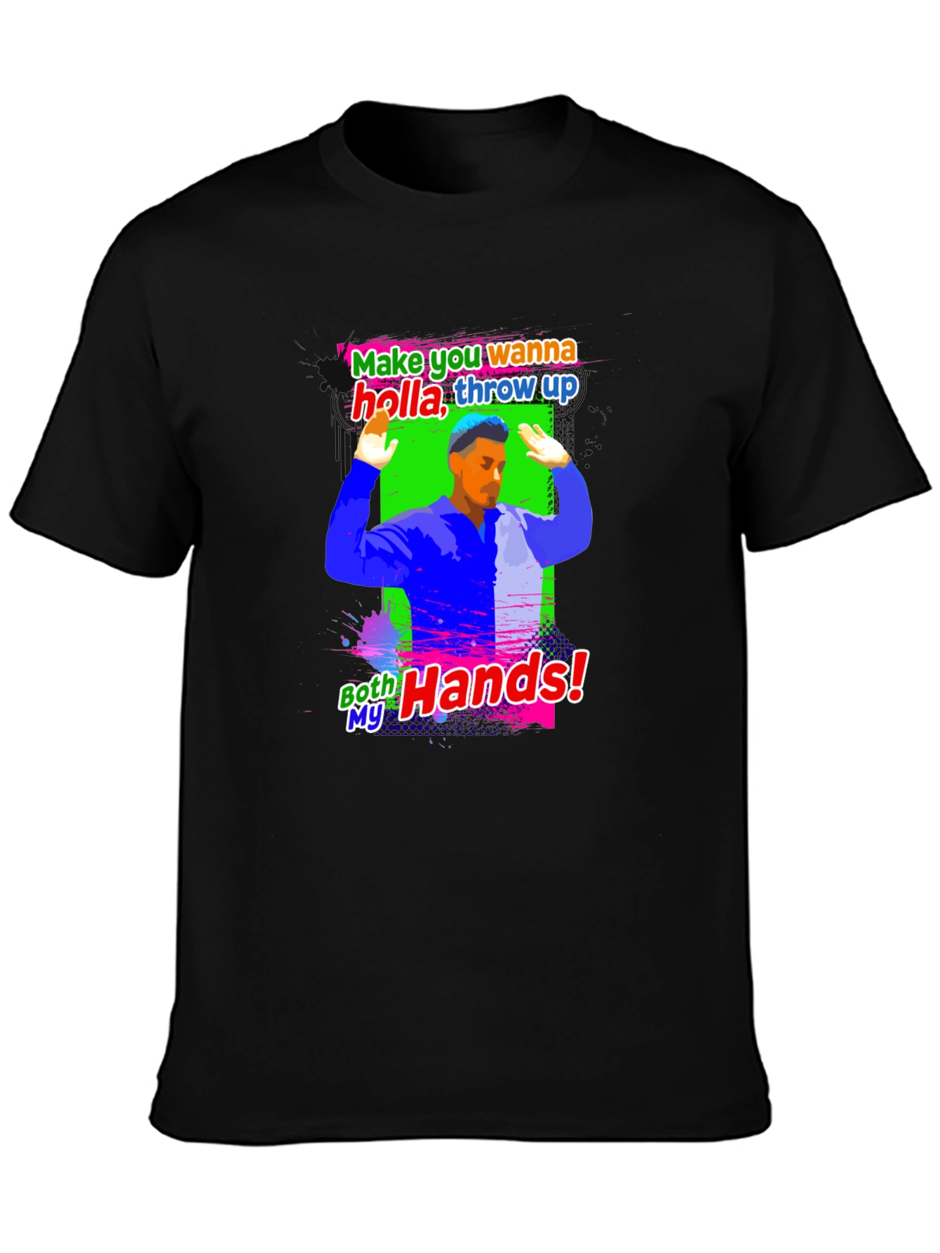 Holla Throw Up Graphic T-Shirt