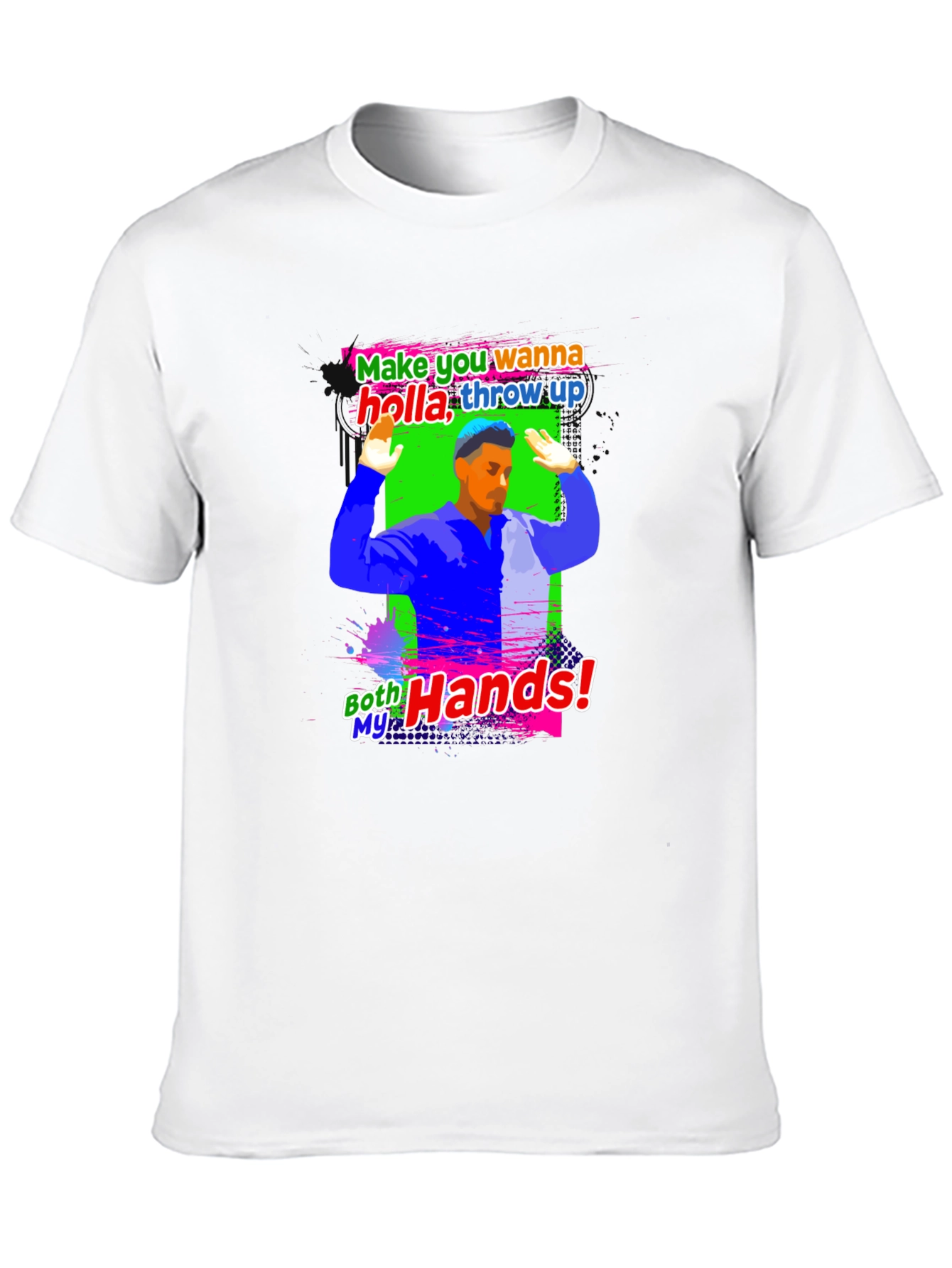 Holla Throw Up Graphic T-Shirt