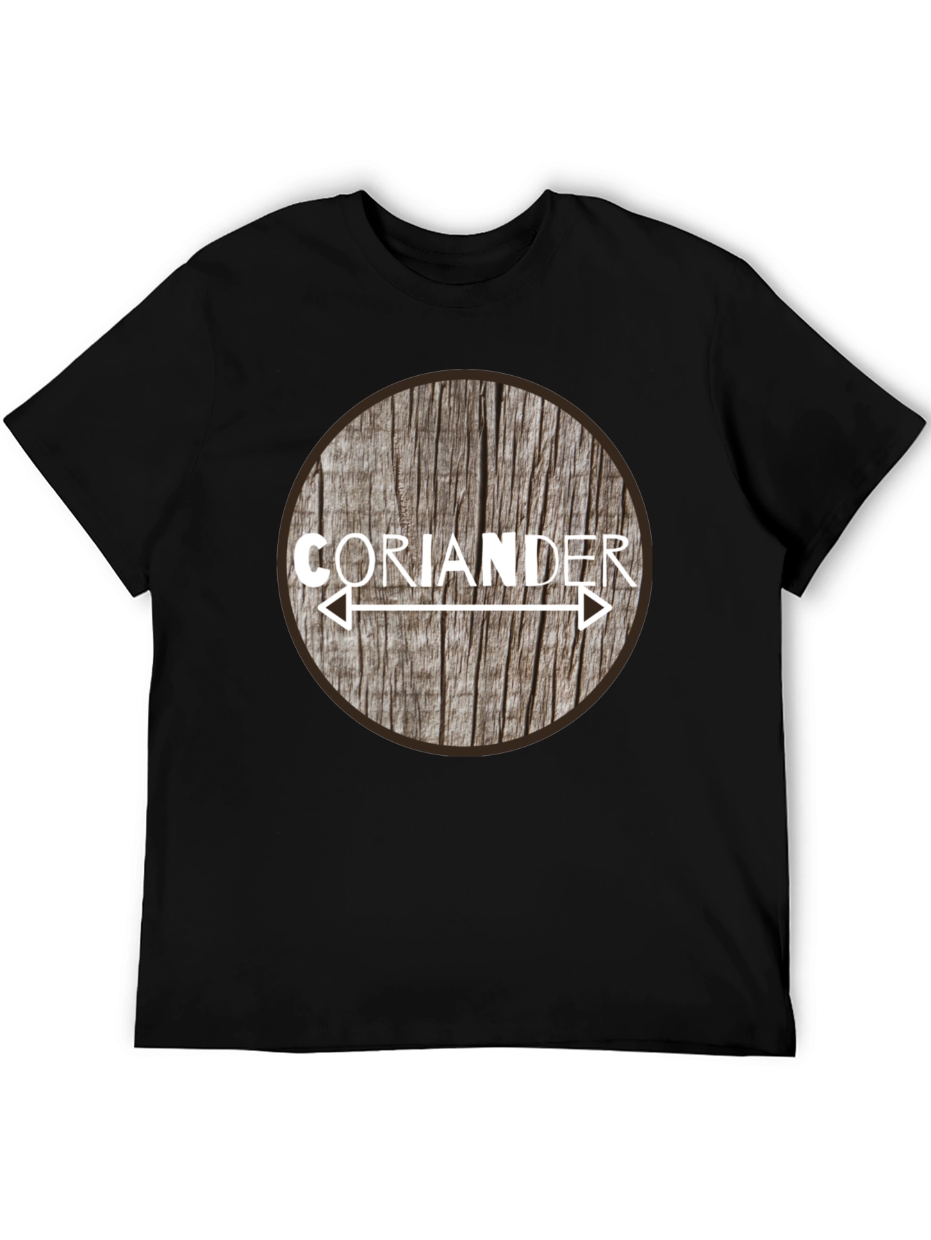 Coriander Arrow Woodgrain Graphic T-Shirt