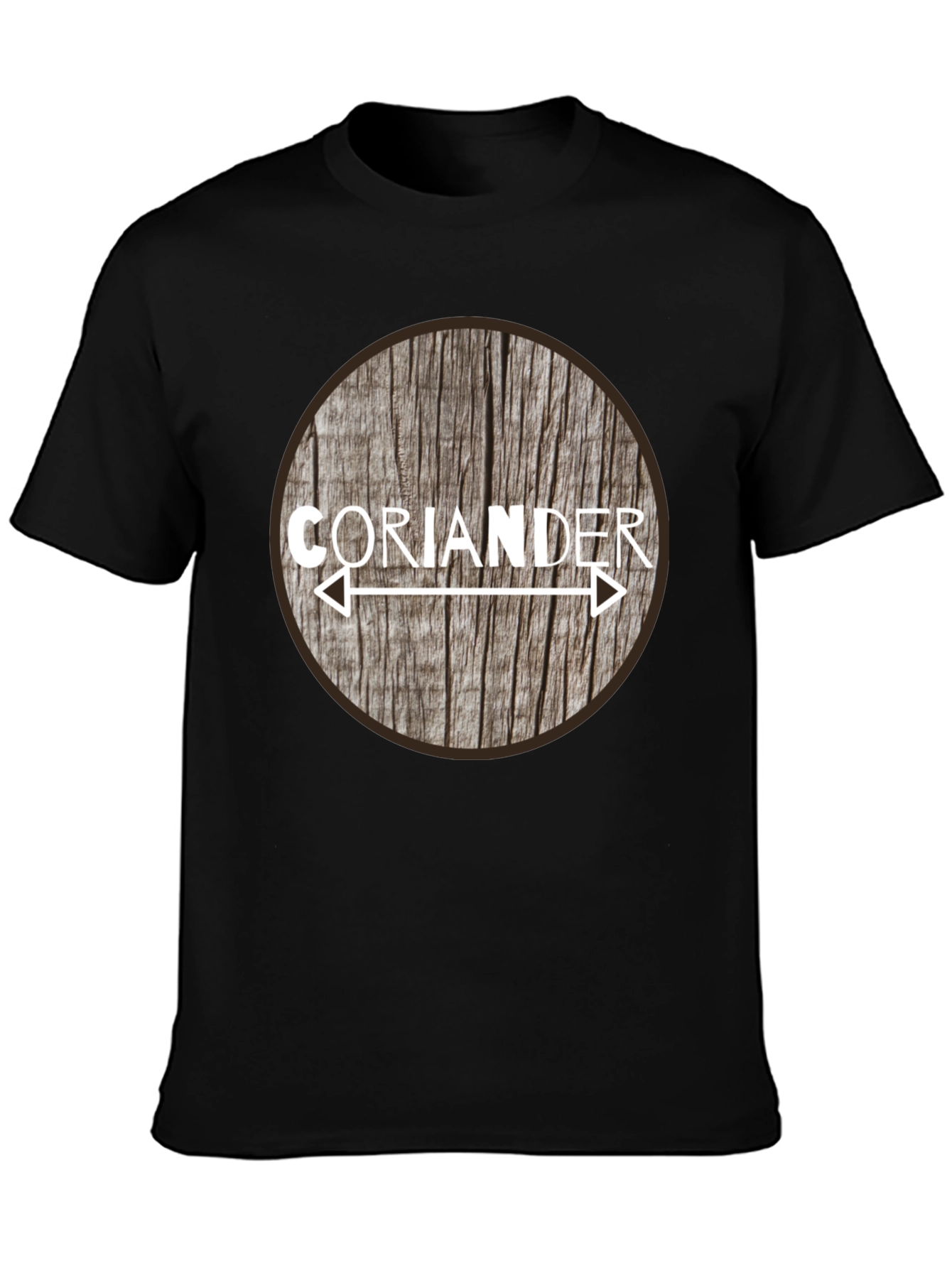 Coriander Arrow Woodgrain Graphic T-Shirt