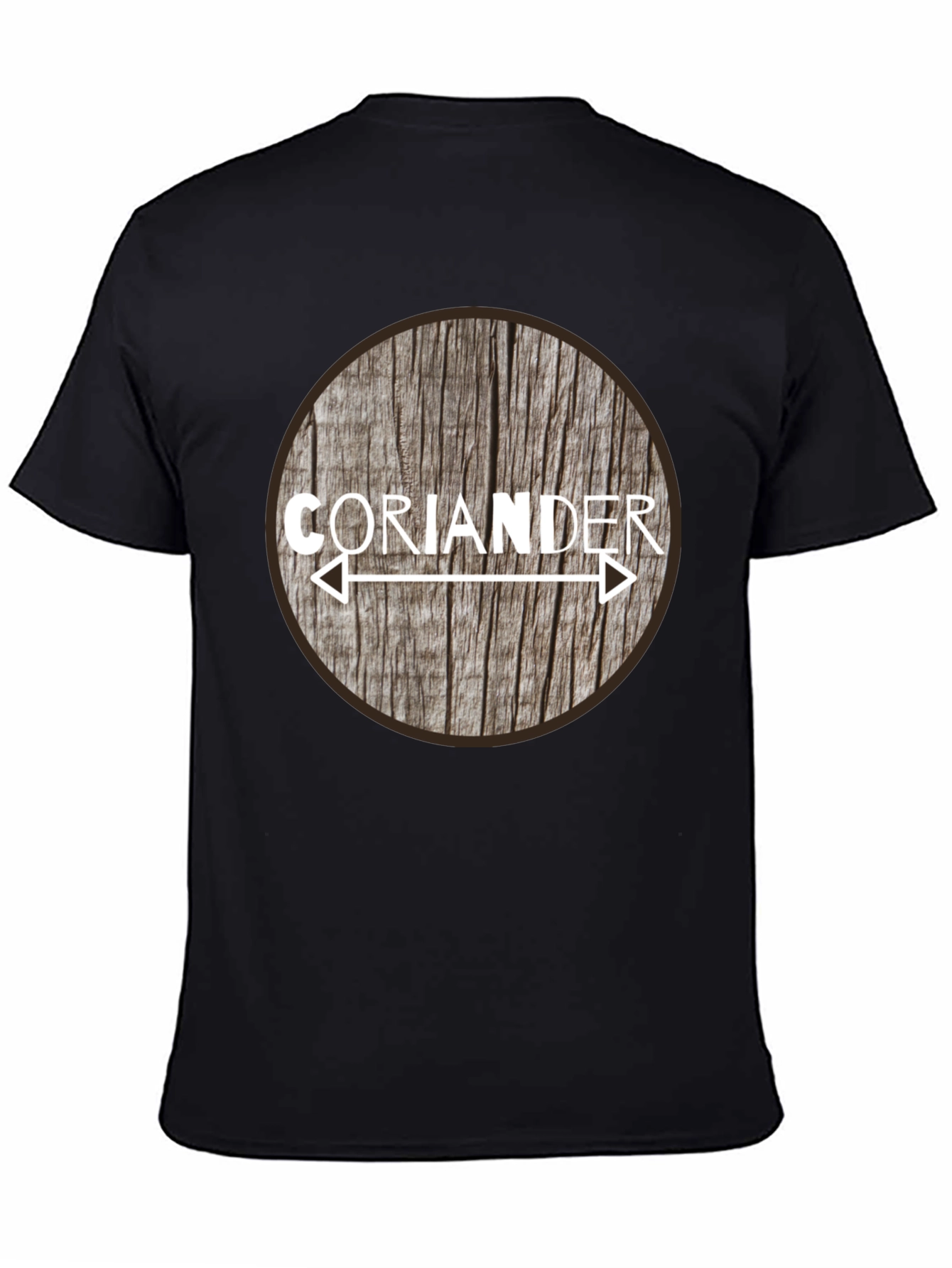 Coriander Arrow Woodgrain Graphic T-Shirt