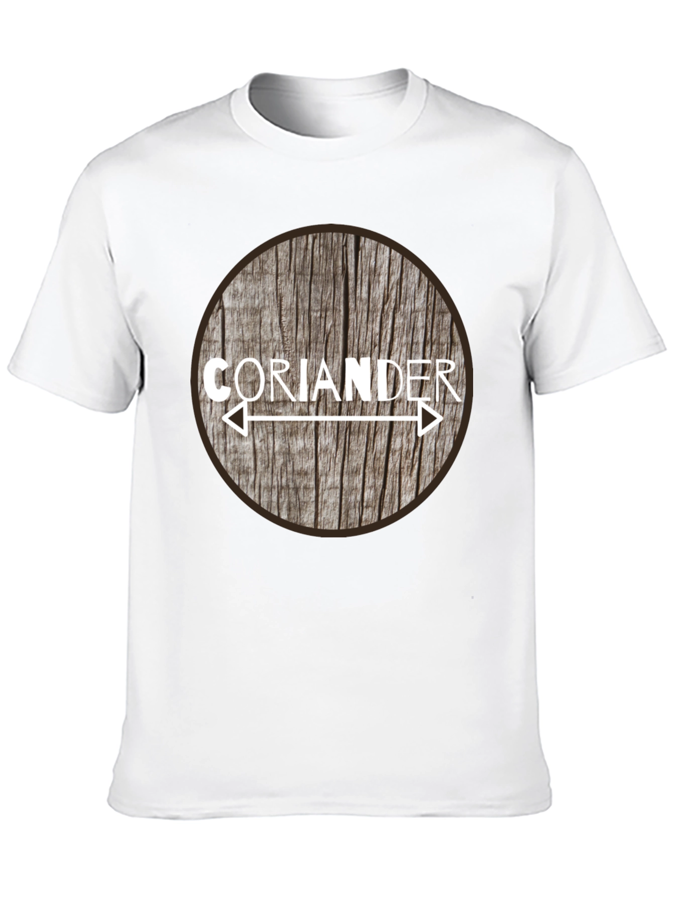 Coriander Arrow Woodgrain Graphic T-Shirt