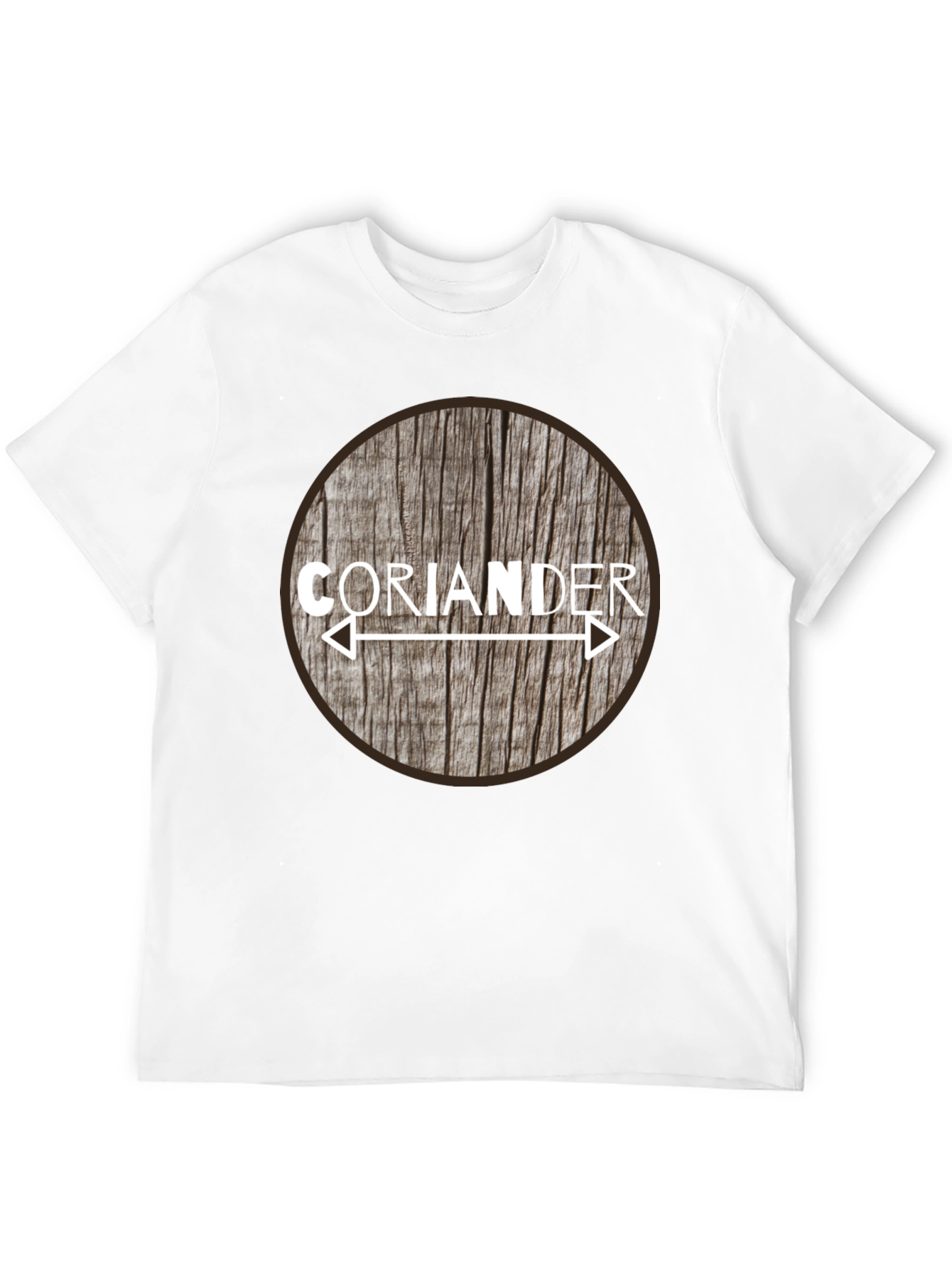 Coriander Arrow Woodgrain Graphic T-Shirt