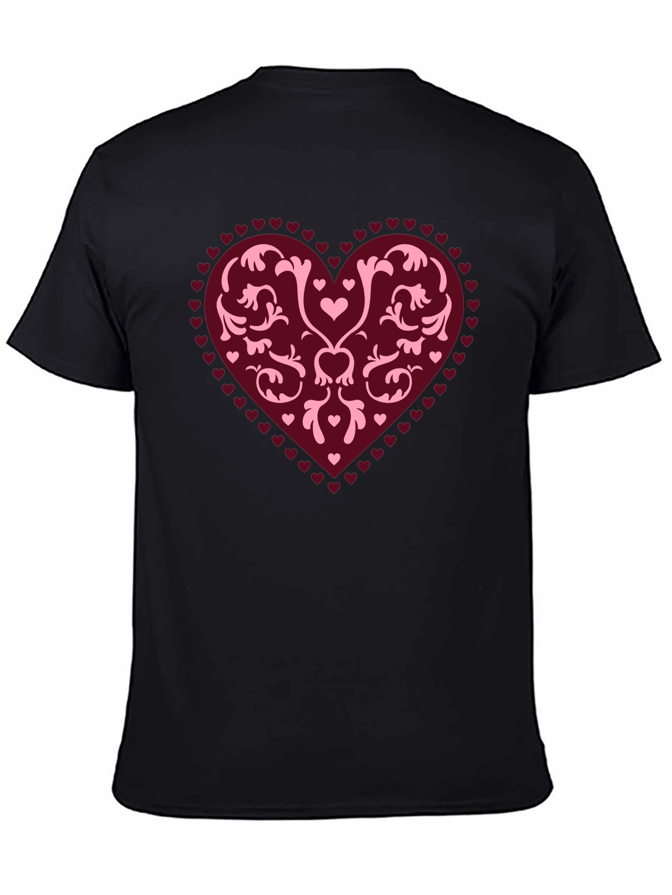 Heart Graphic Tee - Stylish Black Casual Shirt