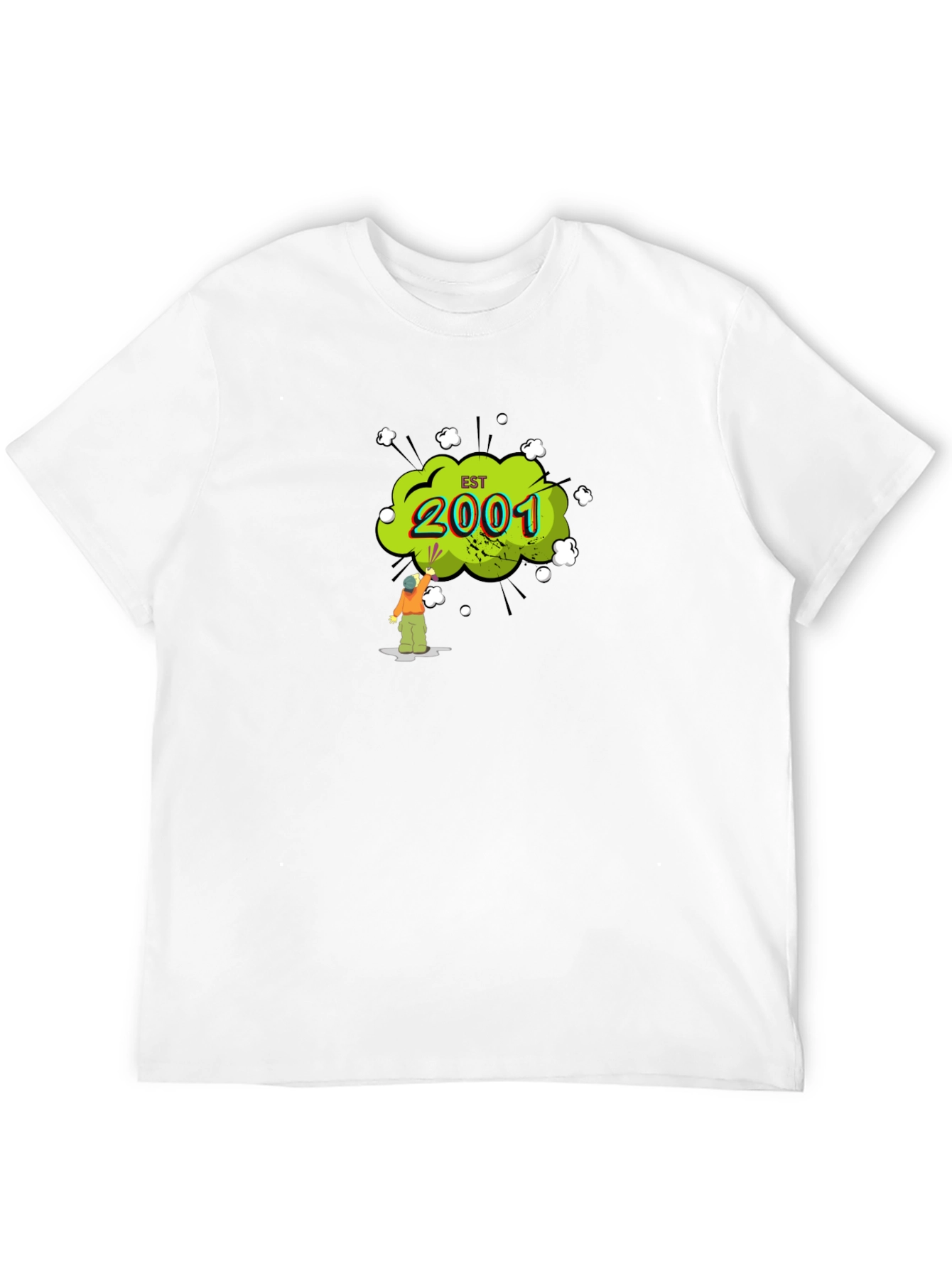 Est. 2001 Graphic Black T-Shirt