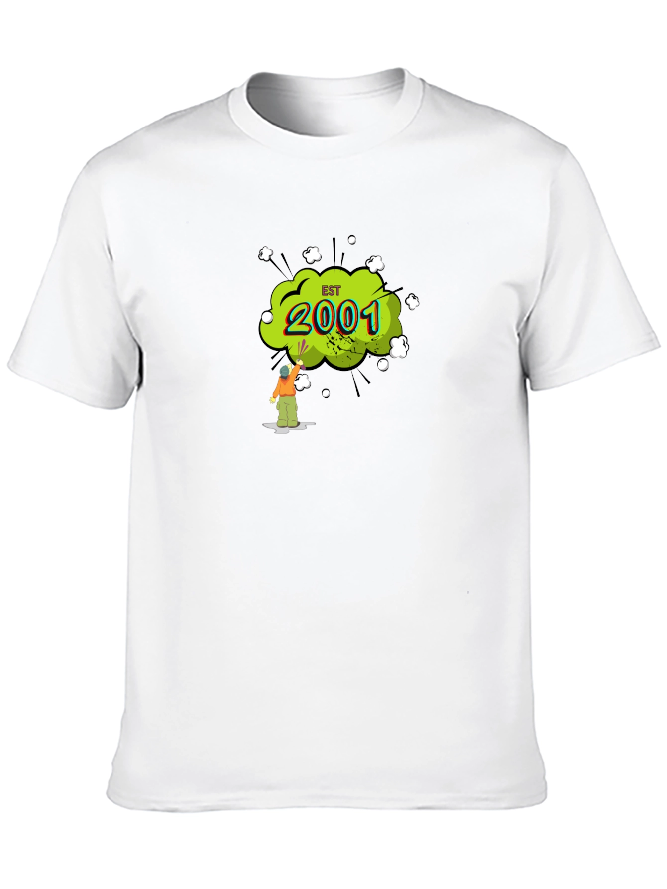 Est. 2001 Graphic Black T-Shirt