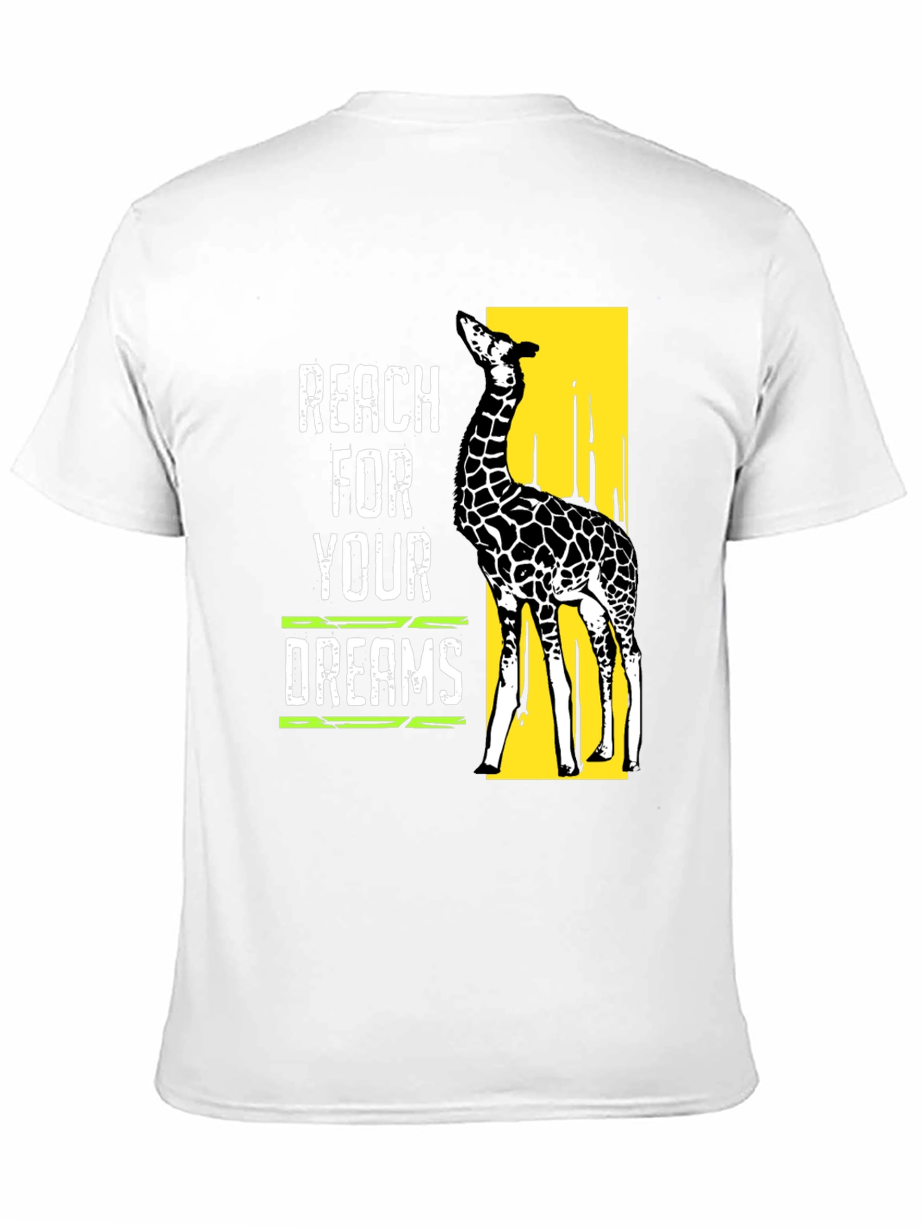 Reach For Your Dreams Giraffe Graphic T-Shirt
