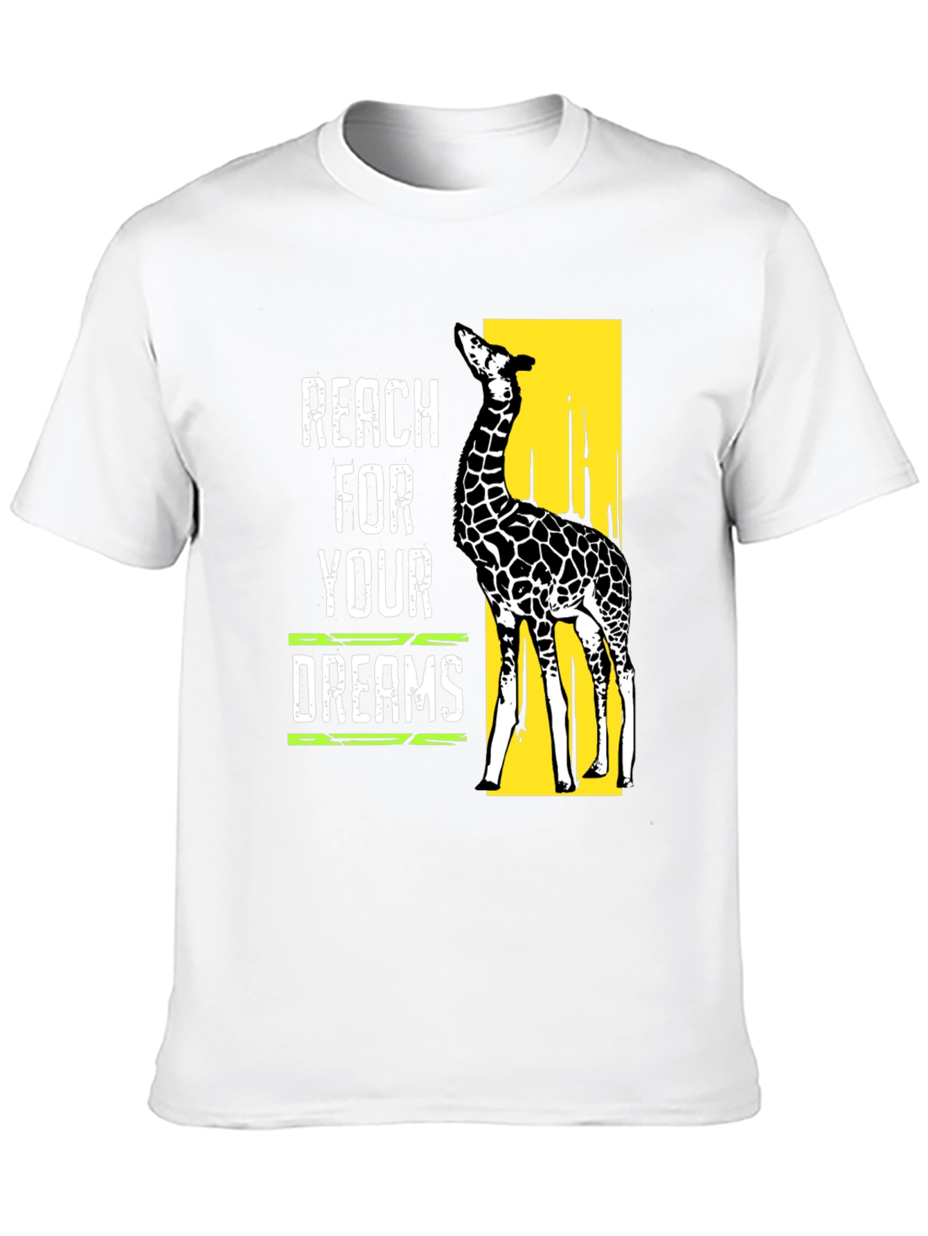 Reach For Your Dreams Giraffe Graphic T-Shirt