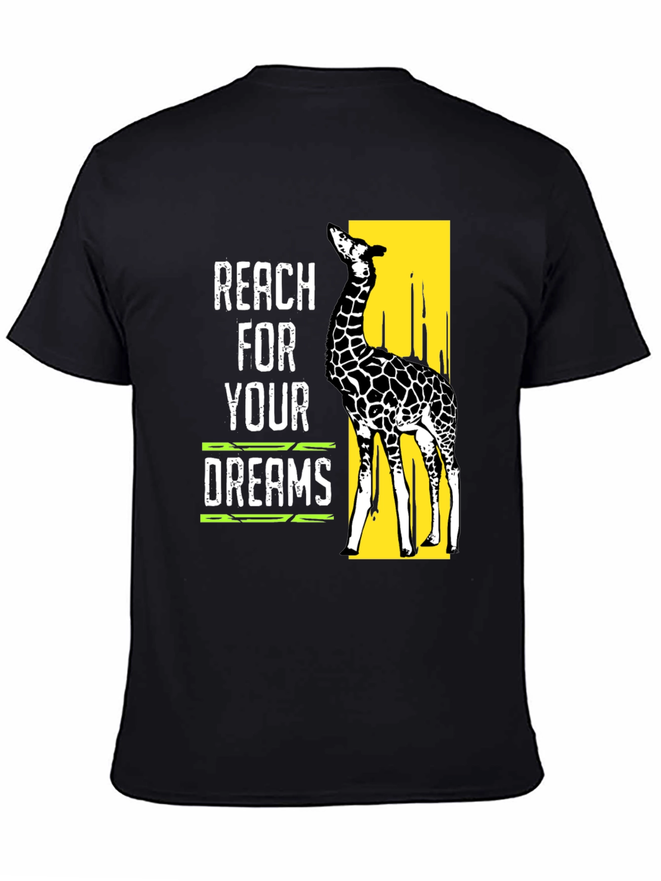 Reach For Your Dreams Giraffe Graphic T-Shirt