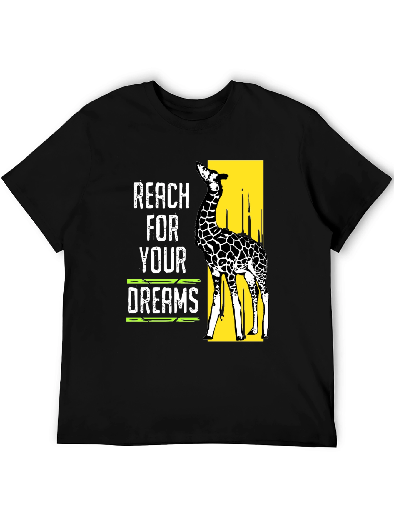 Reach For Your Dreams Giraffe Graphic T-Shirt