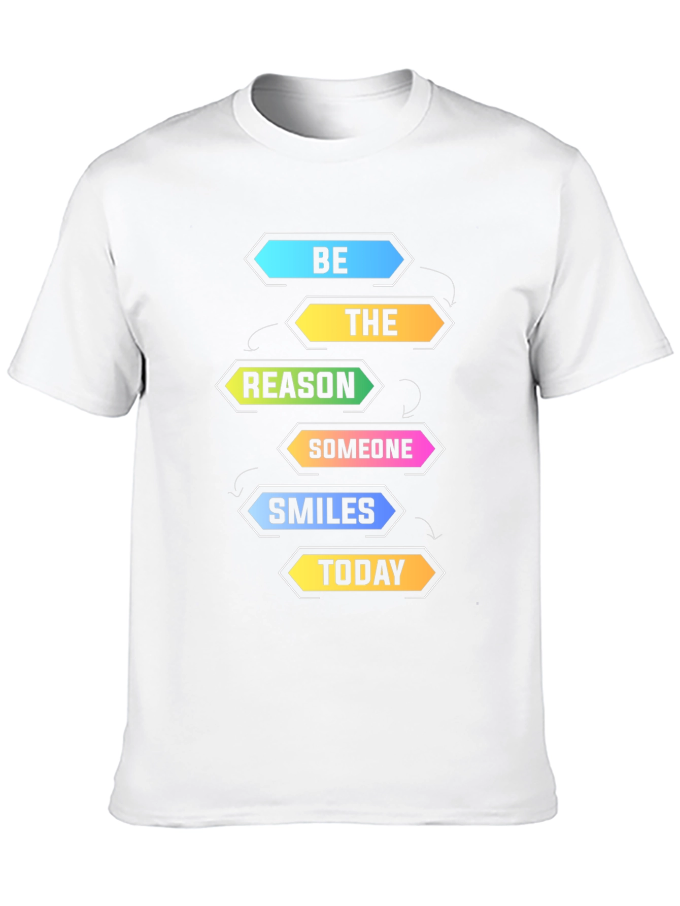 Be The Reason Smiles Today Black Graphic T-Shirt