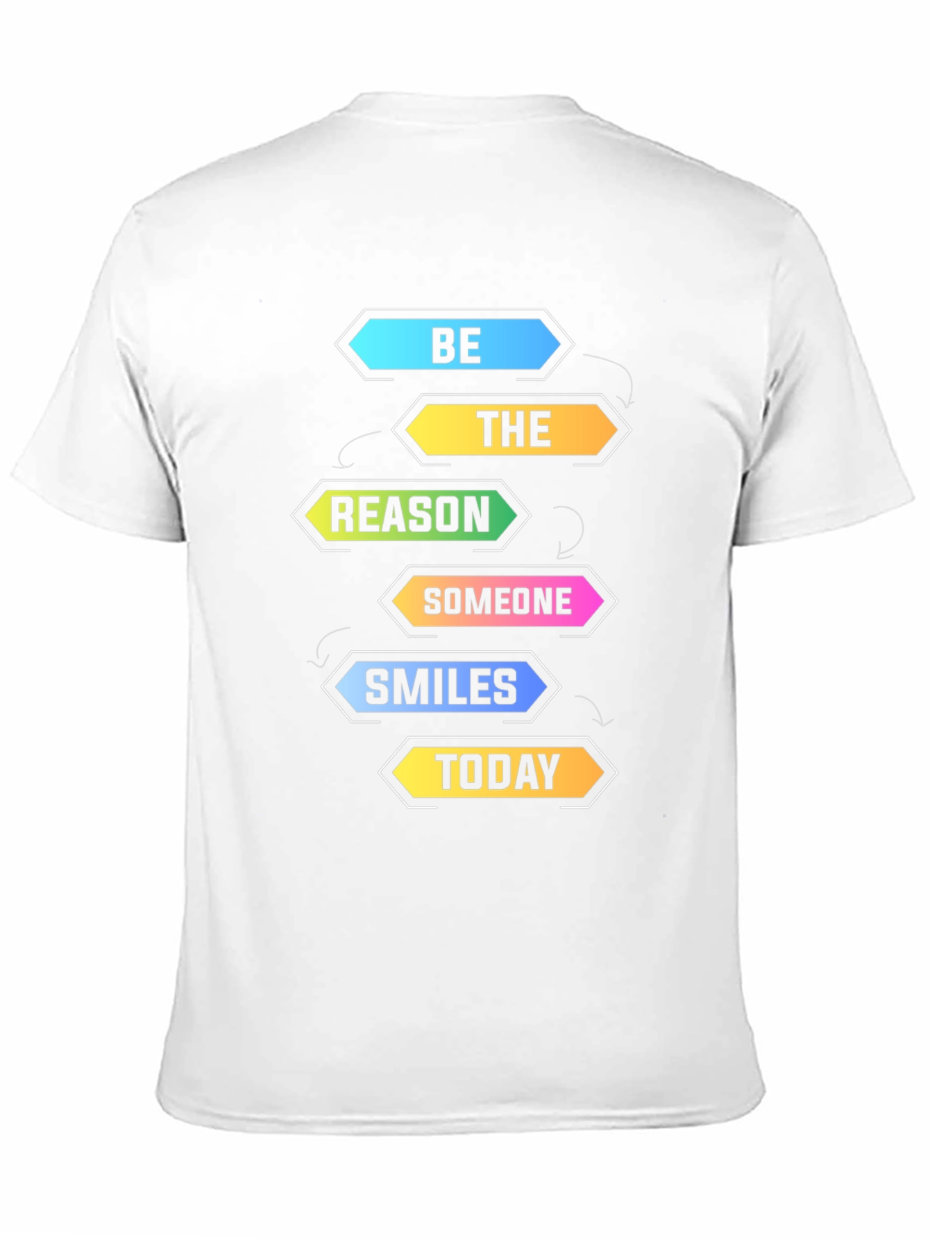 Be The Reason Smiles Today Black Graphic T-Shirt