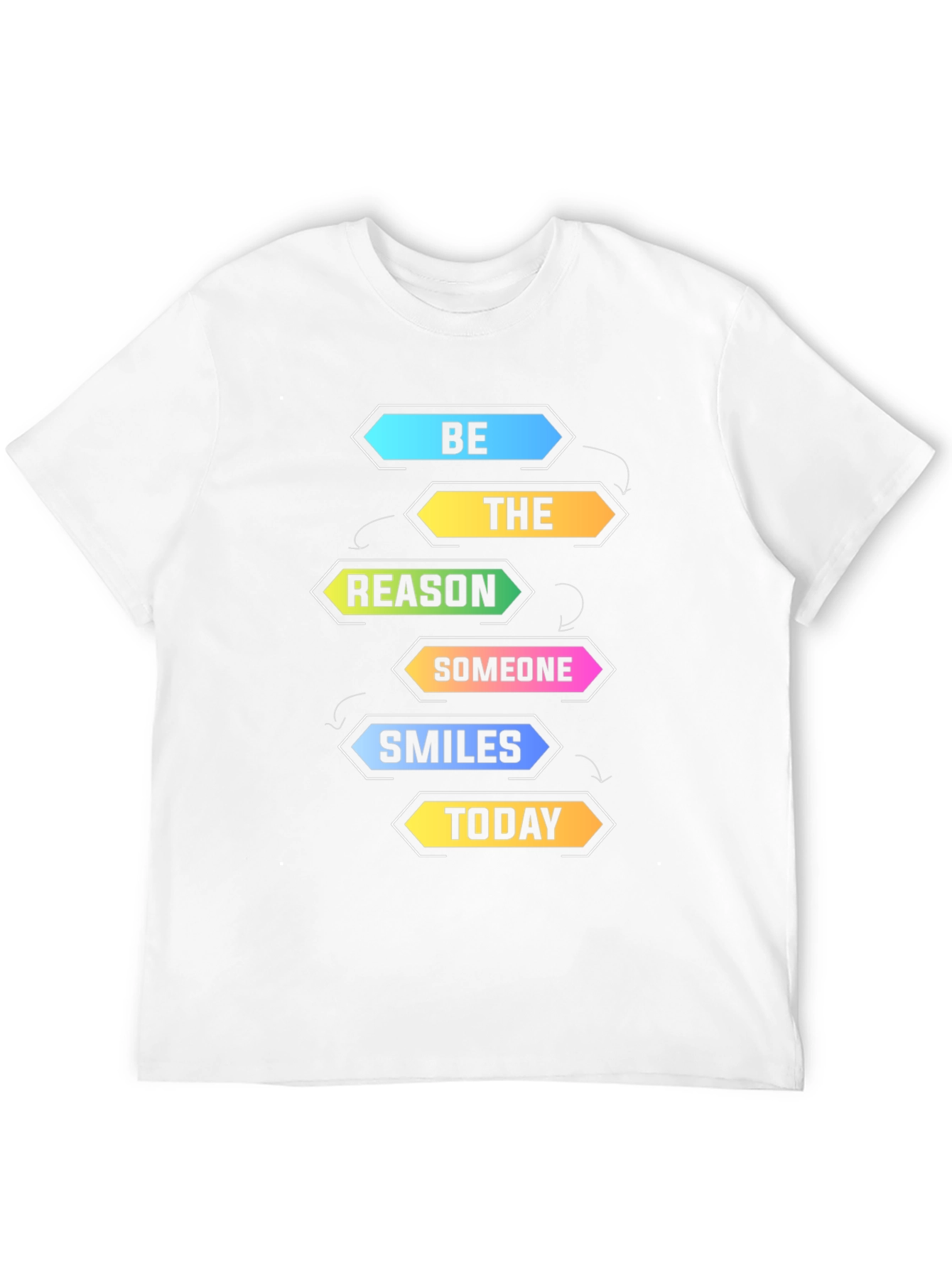 Be The Reason Smiles Today Black Graphic T-Shirt