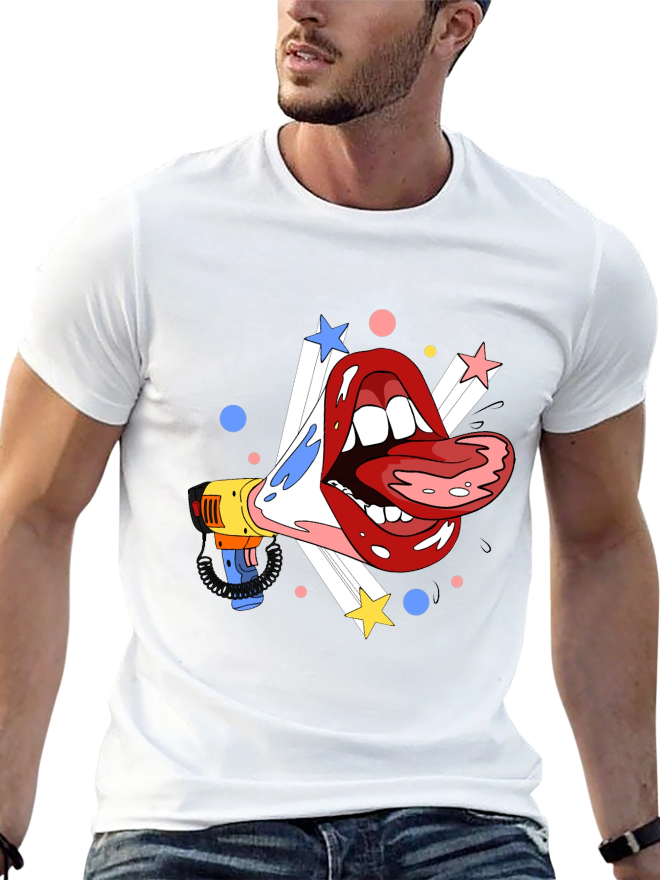 Loud Mouth Graphic Tee - Bold and Expressive