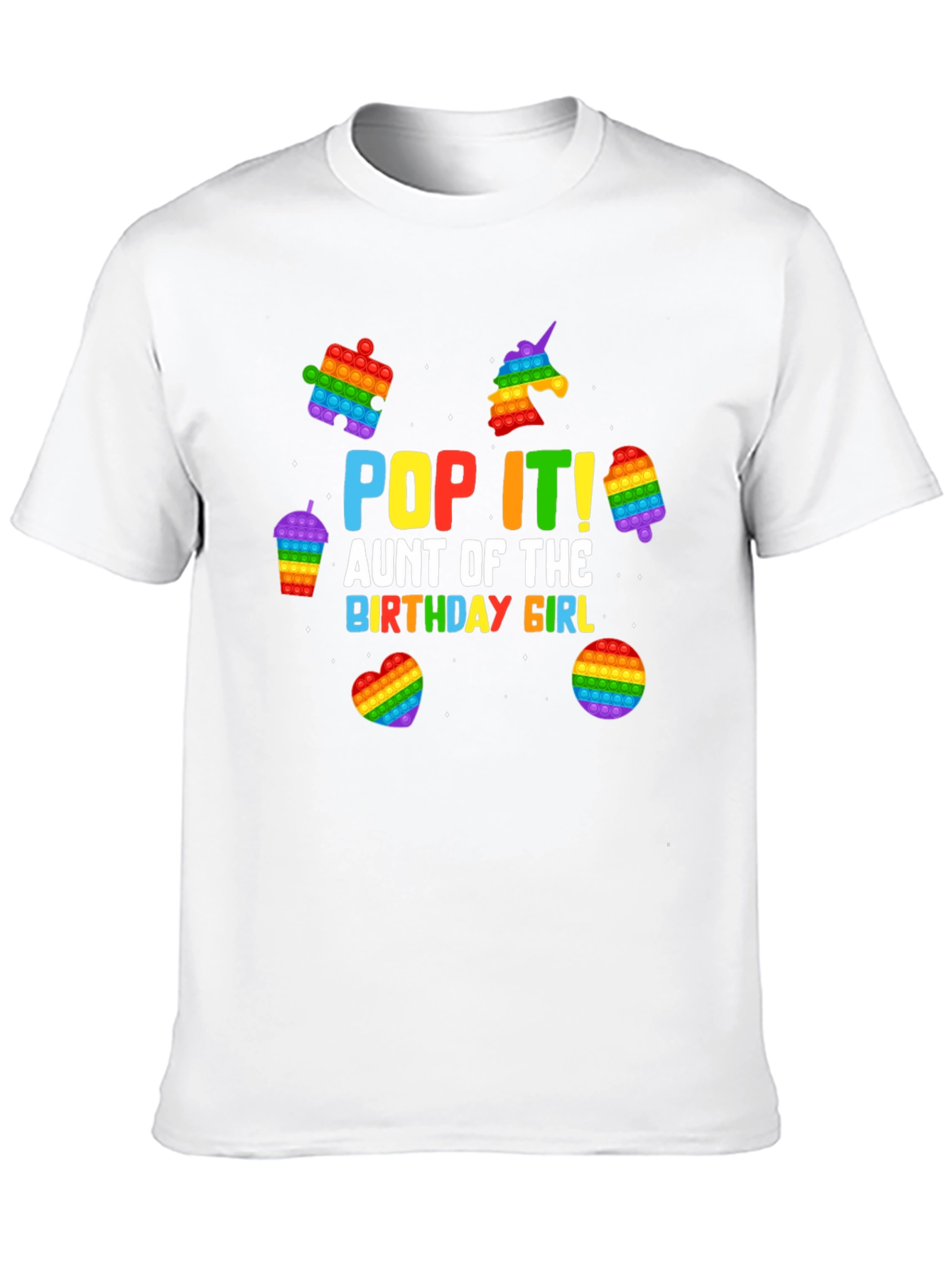 Pop It Aunt of the Birthday Girl T-Shirt