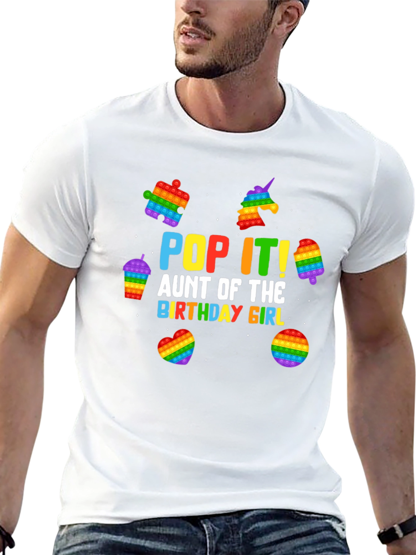 Pop It Aunt of the Birthday Girl T-Shirt