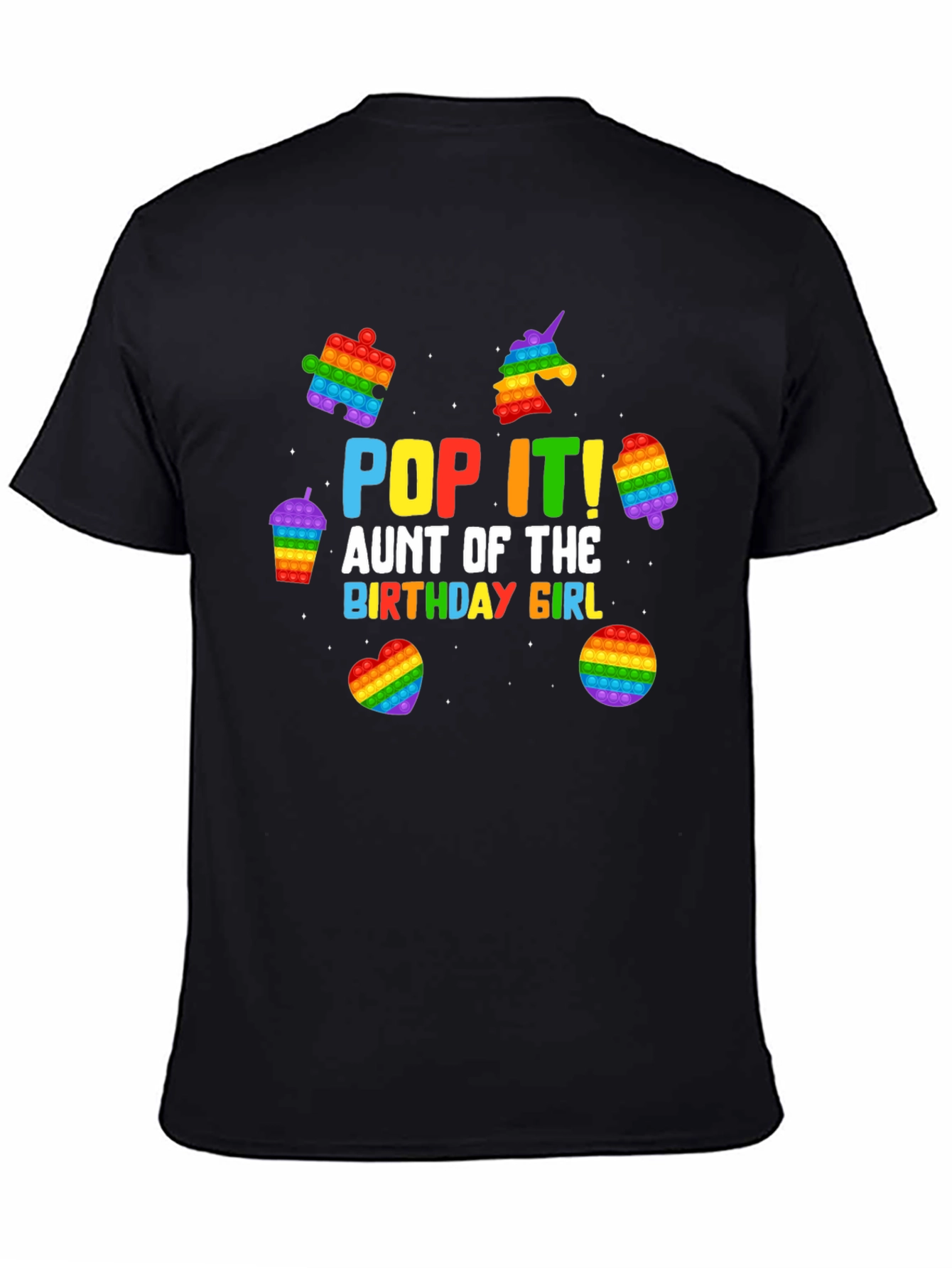 Pop It Aunt of the Birthday Girl T-Shirt