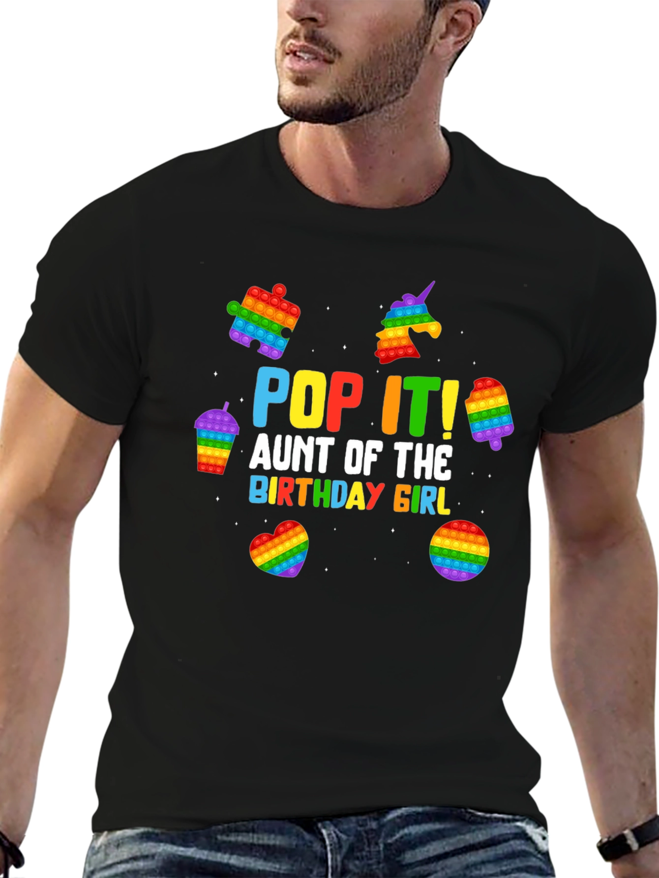 Pop It Aunt of the Birthday Girl T-Shirt