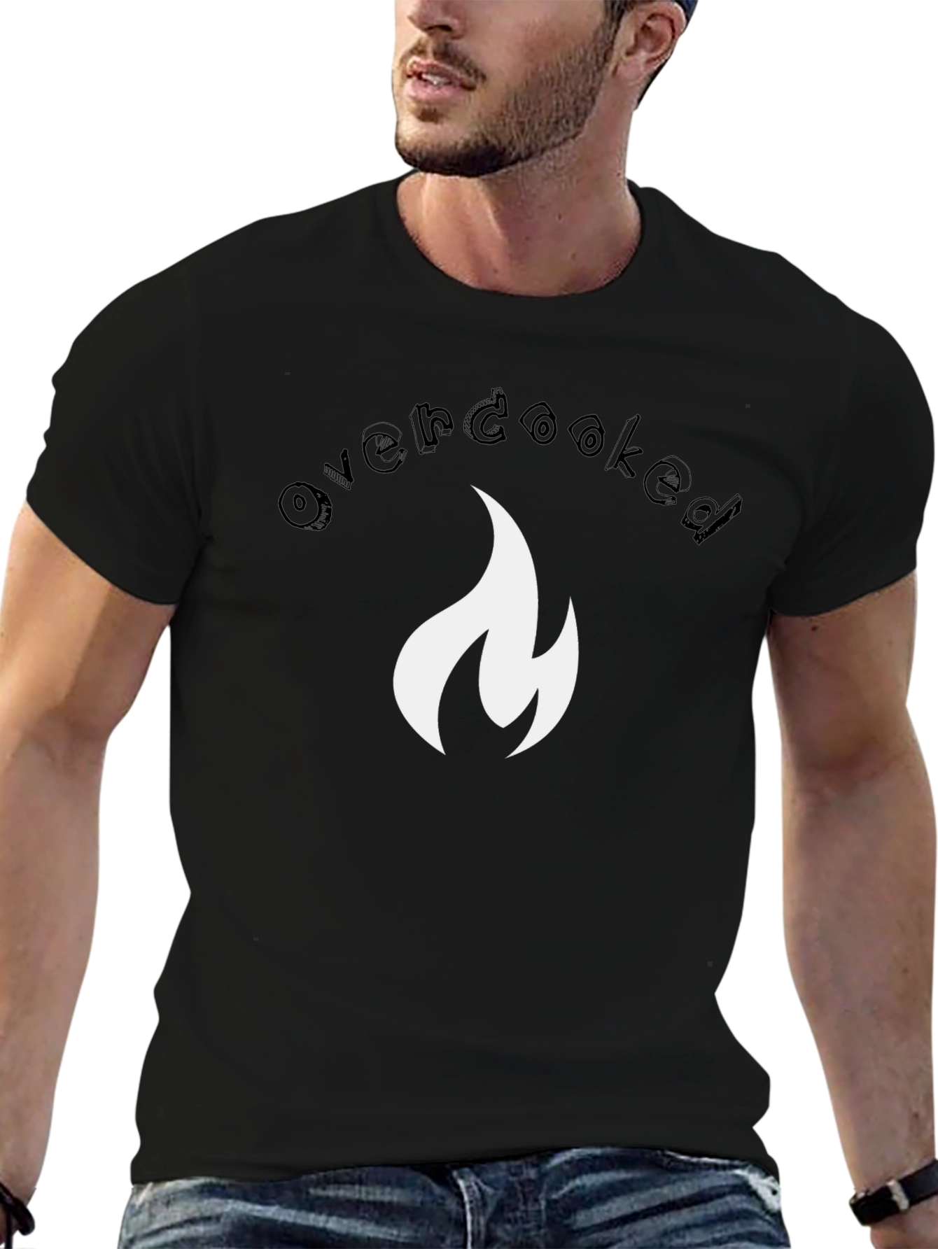 Overcooked Flame Graphic Tee - Gamer T-Shirt