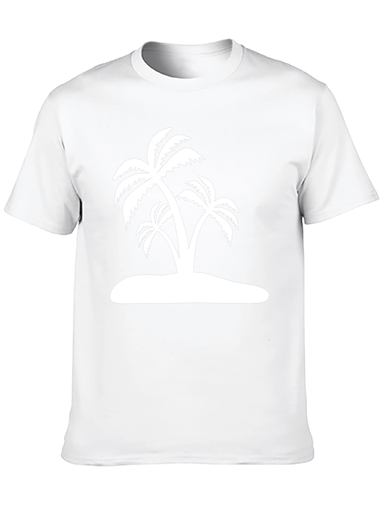Island Palm Tree Graphic Tee - Black