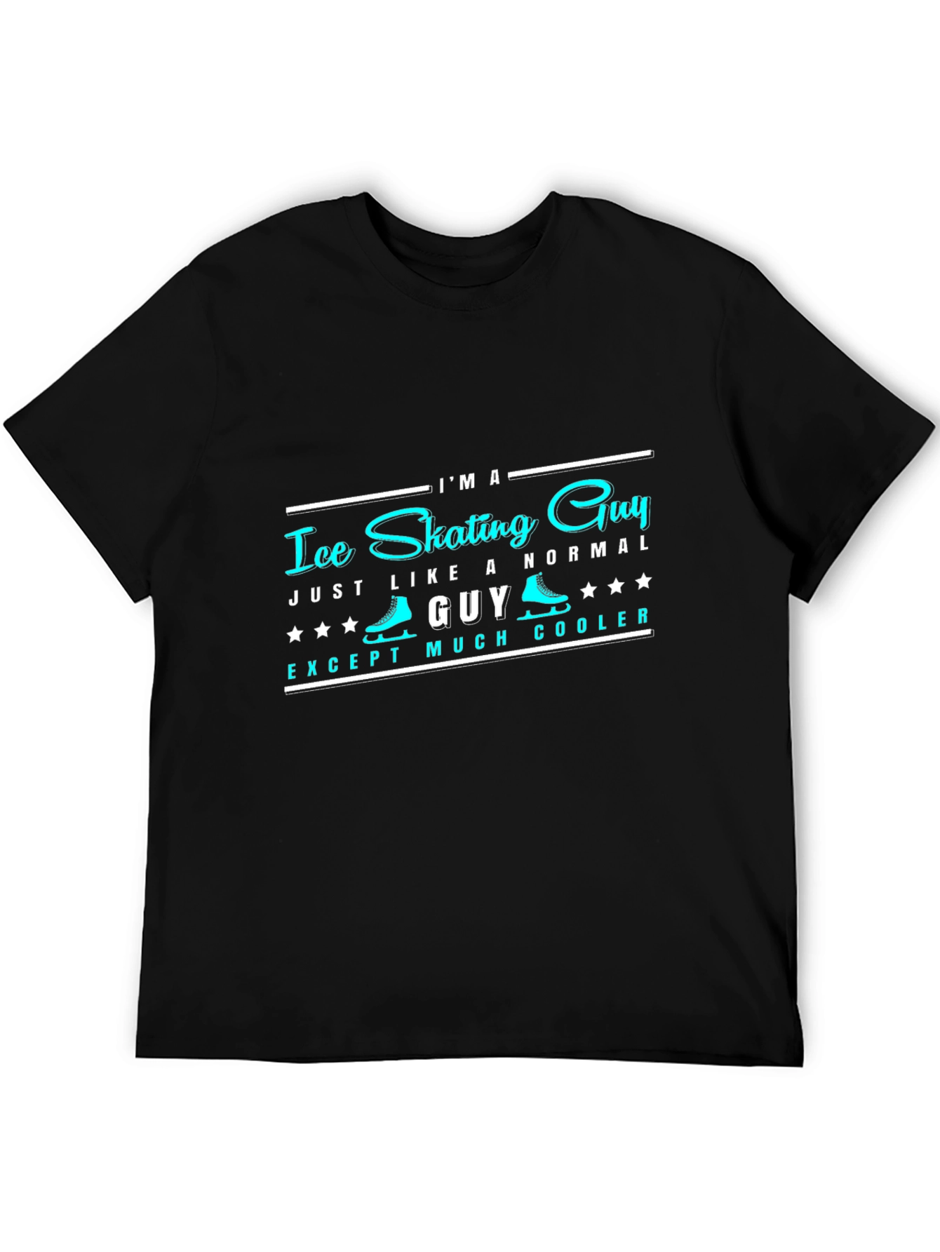 Ice Skating Guy T-Shirt - Cool Novelty Tee
