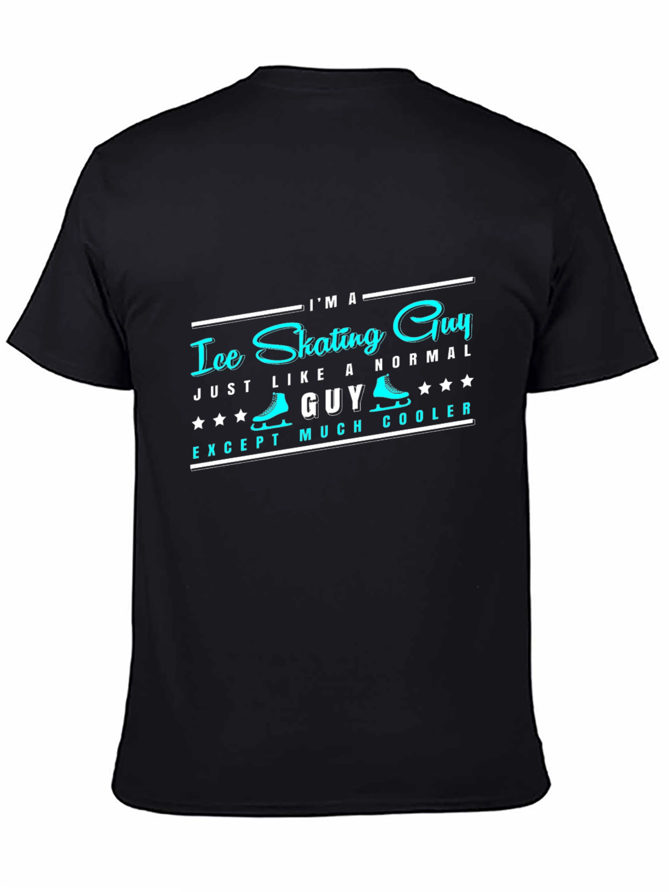 Ice Skating Guy T-Shirt - Cool Novelty Tee