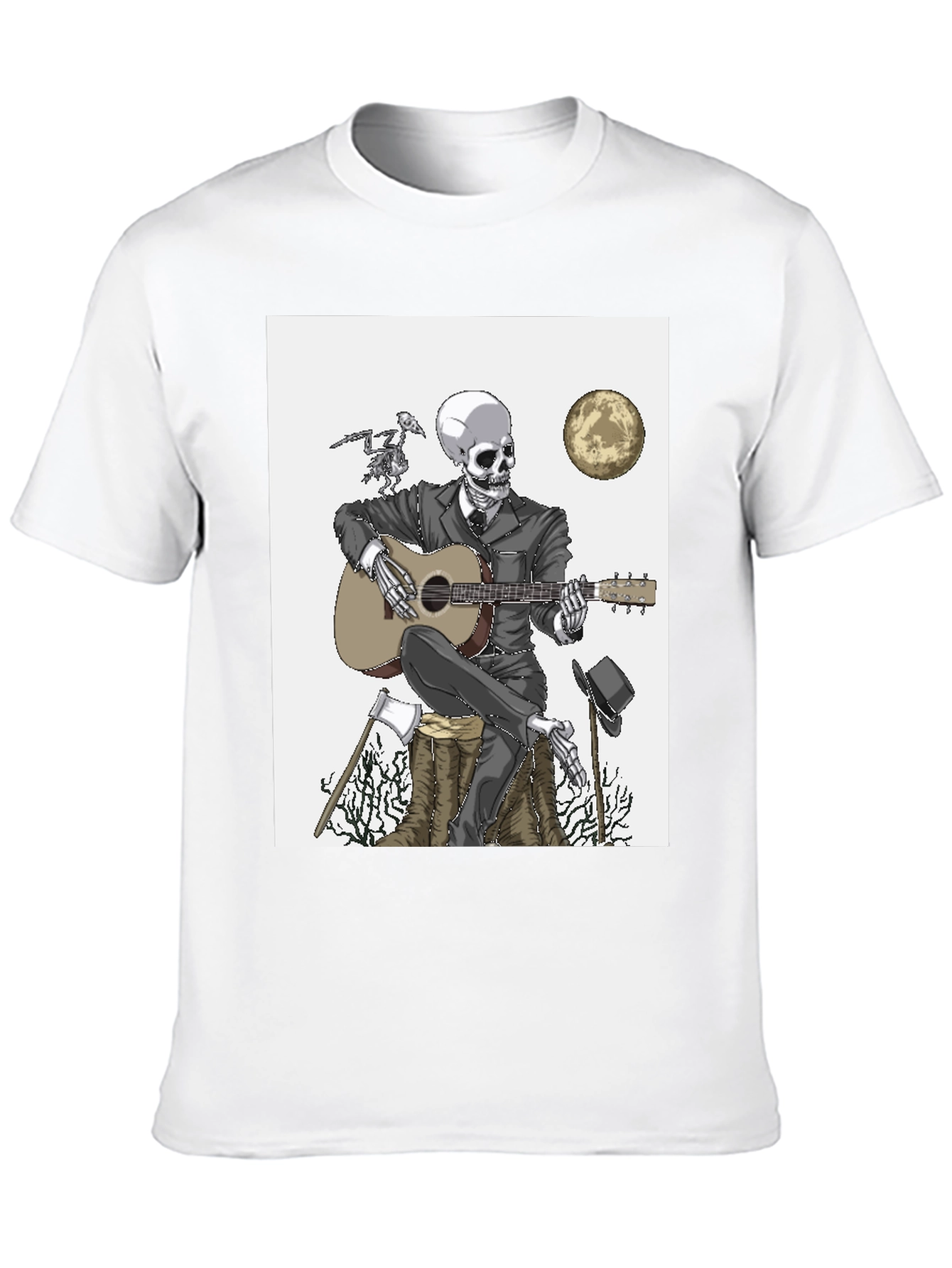 Skeleton Guitarist T-Shirt - Death Blues Style