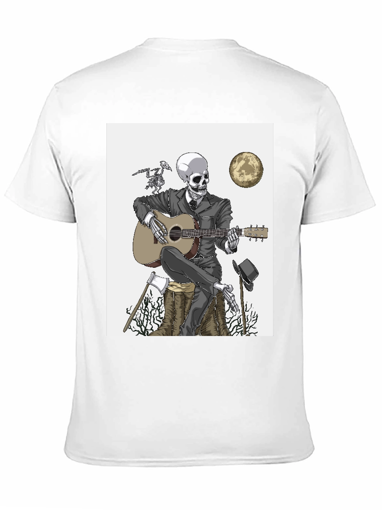 Skeleton Guitarist T-Shirt - Death Blues Style
