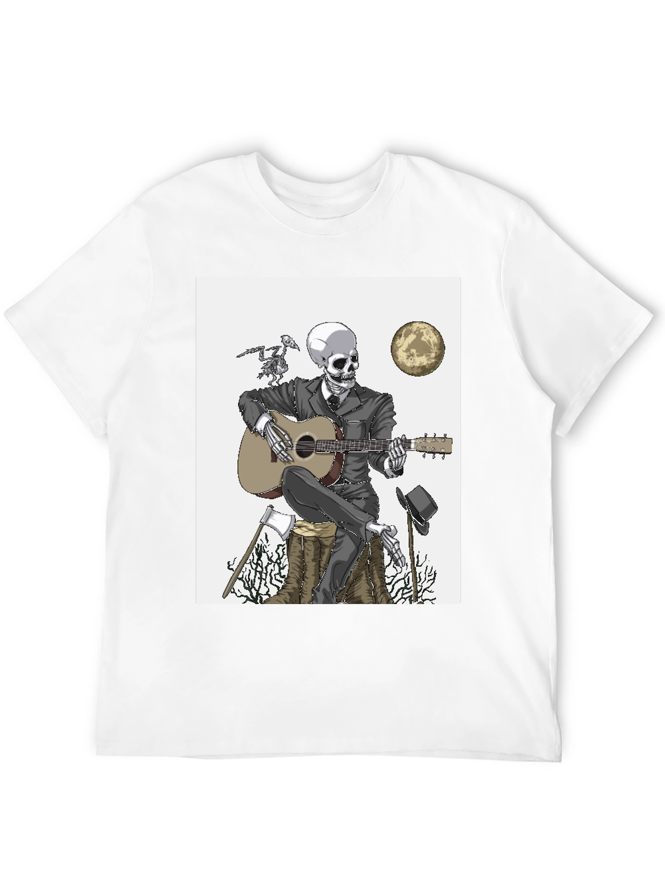 Skeleton Guitarist T-Shirt - Death Blues Style