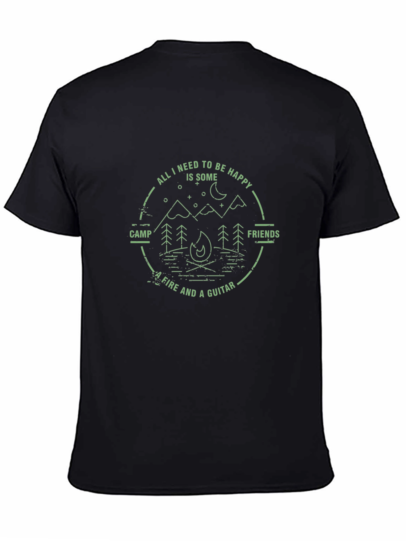 Campfire & Guitar T-Shirt - Adventure Tee