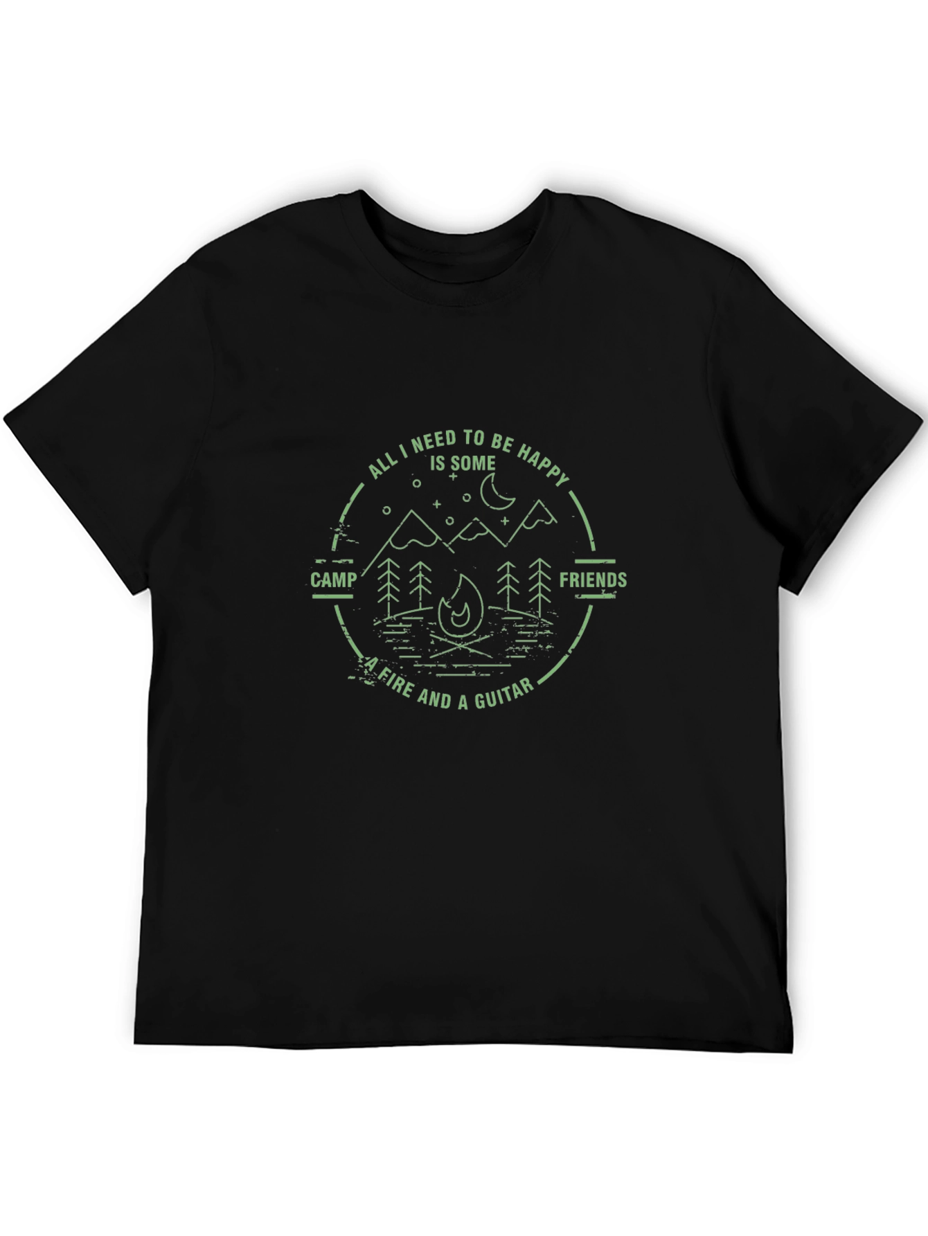 Campfire & Guitar T-Shirt - Adventure Tee