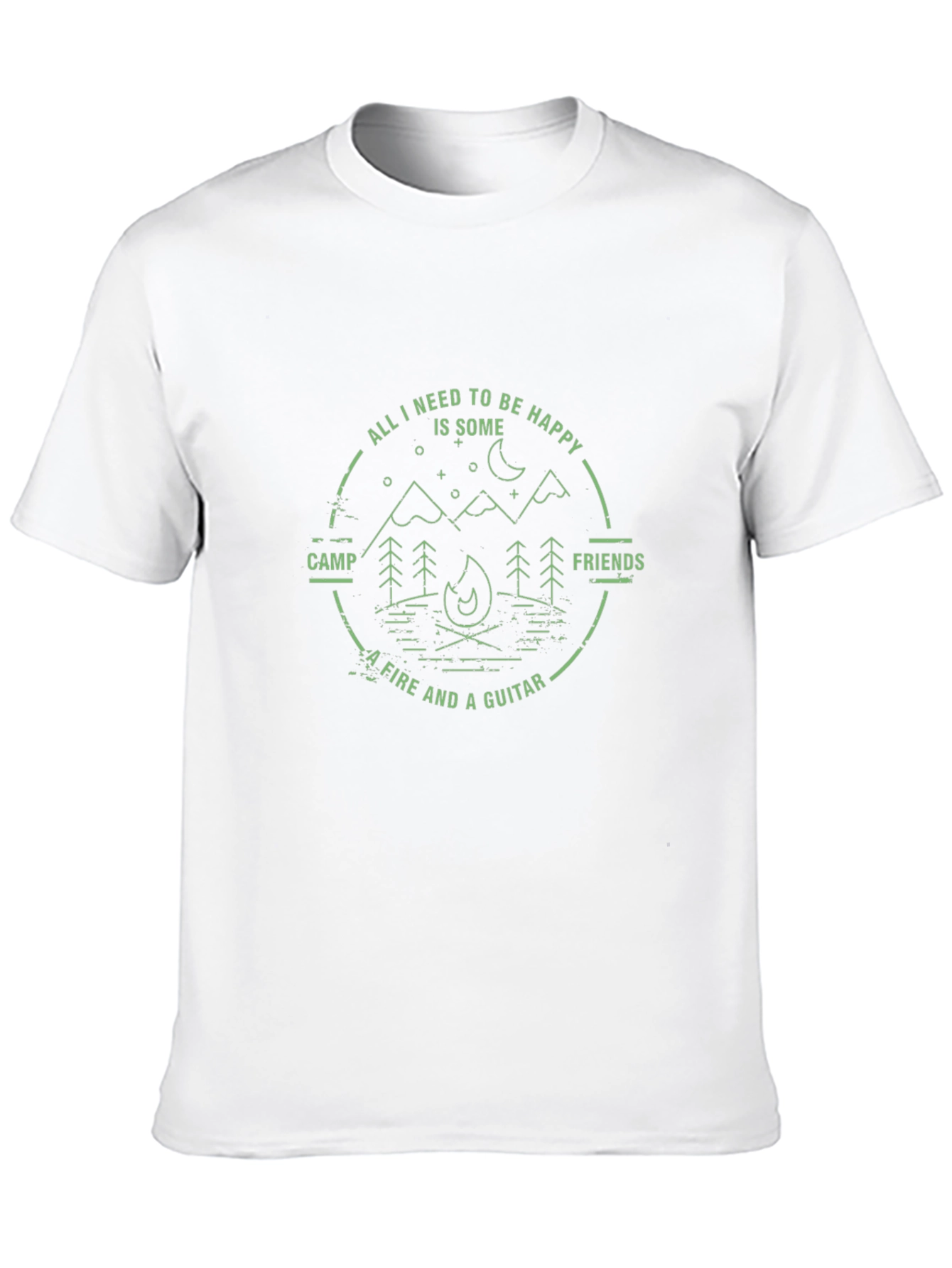Campfire & Guitar T-Shirt - Adventure Tee
