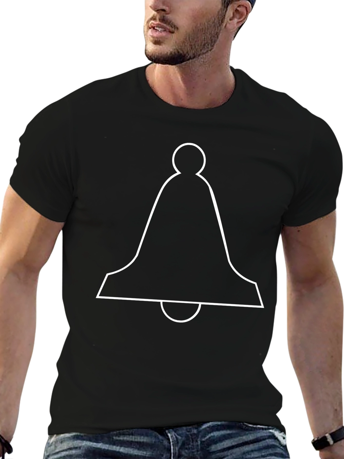 Bell Graphic Tee - Minimalist Design