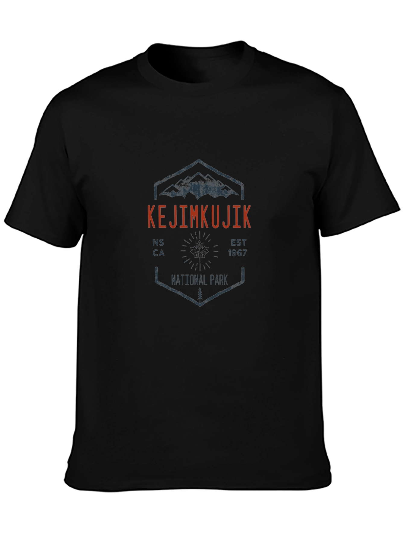 Kejimkujik National Park Black T-Shirt