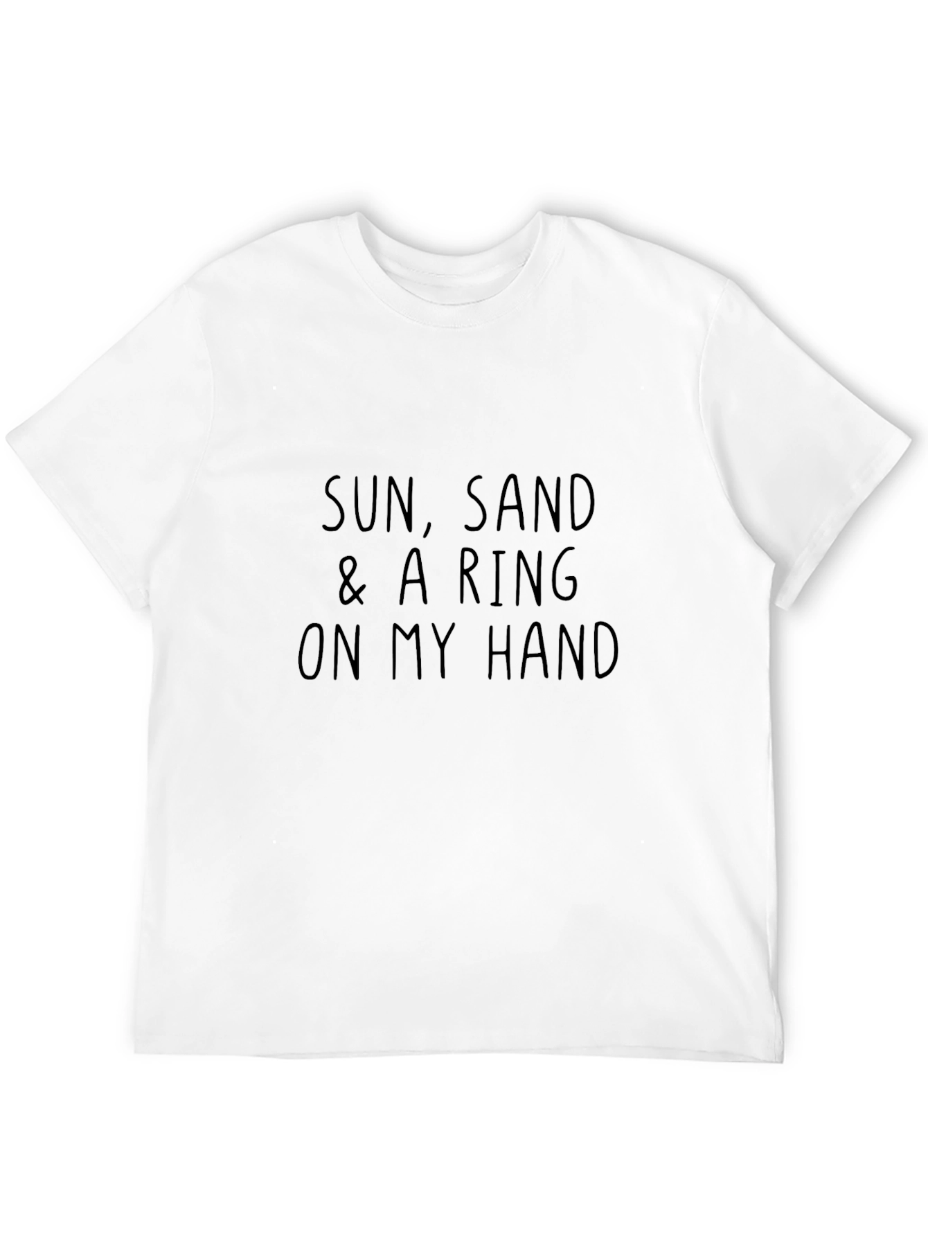 Sun Sand & Ring T-Shirt - Casual Black Tee