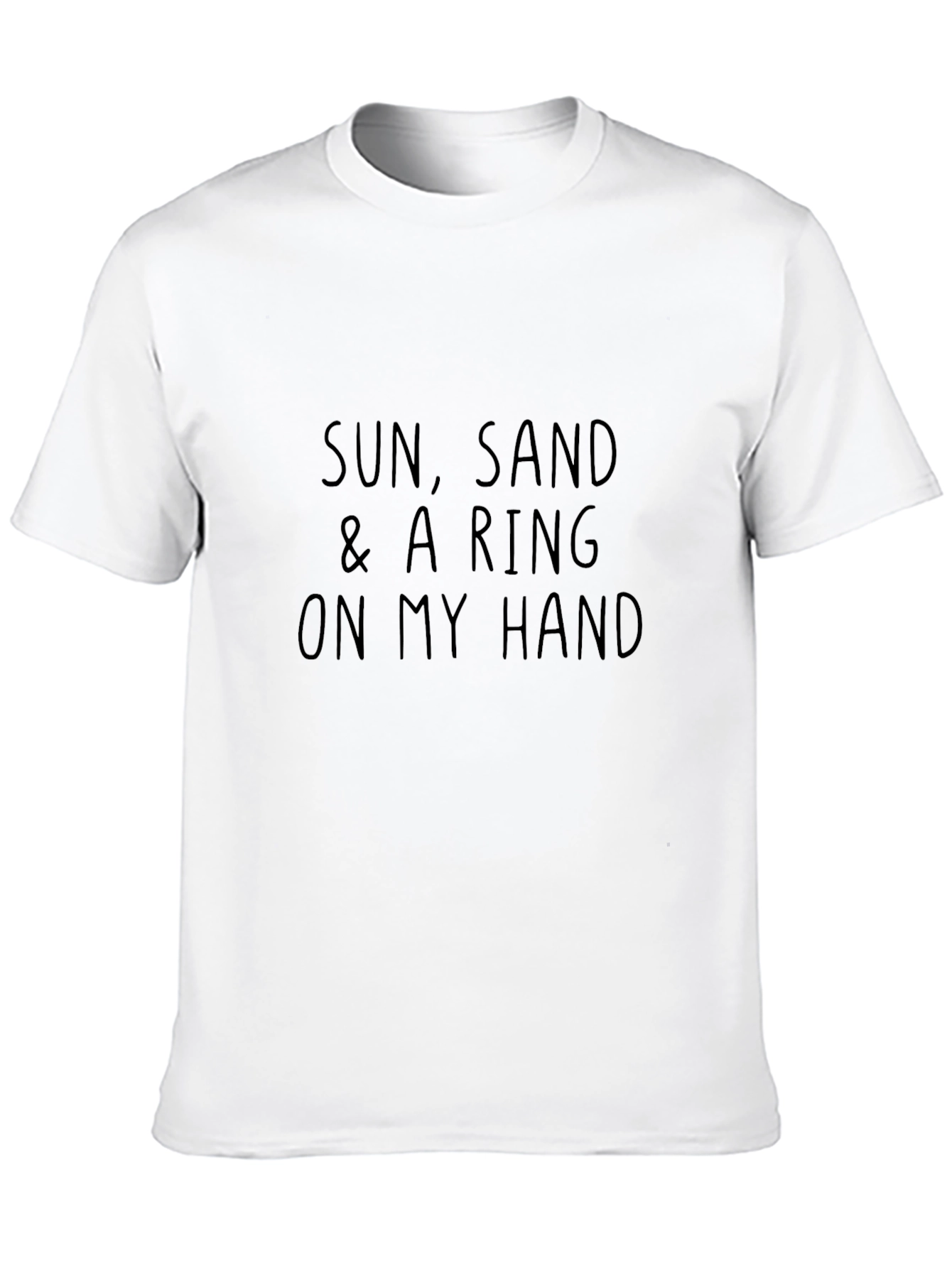 Sun Sand & Ring T-Shirt - Casual Black Tee