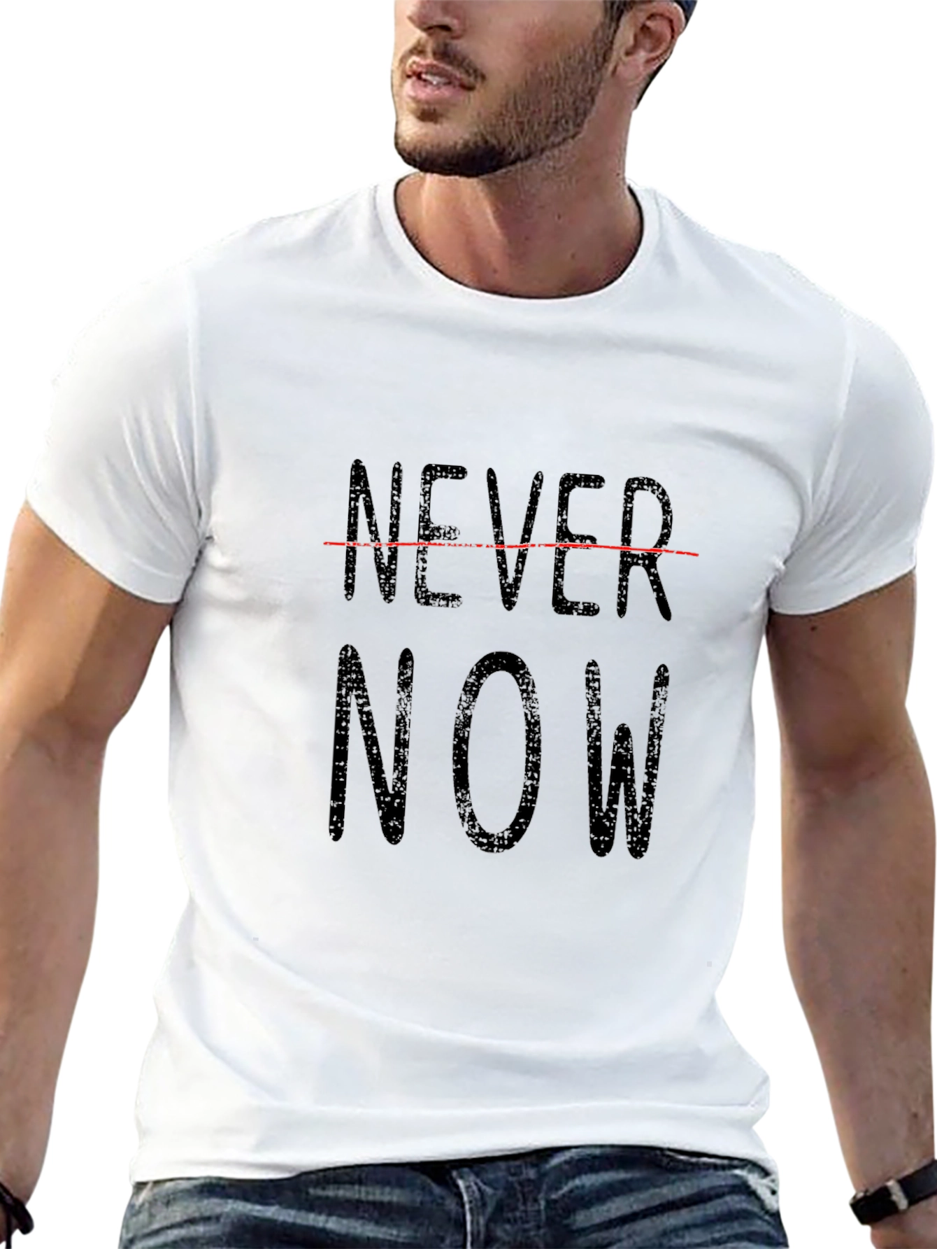 Never Now Graphic T-Shirt - Black