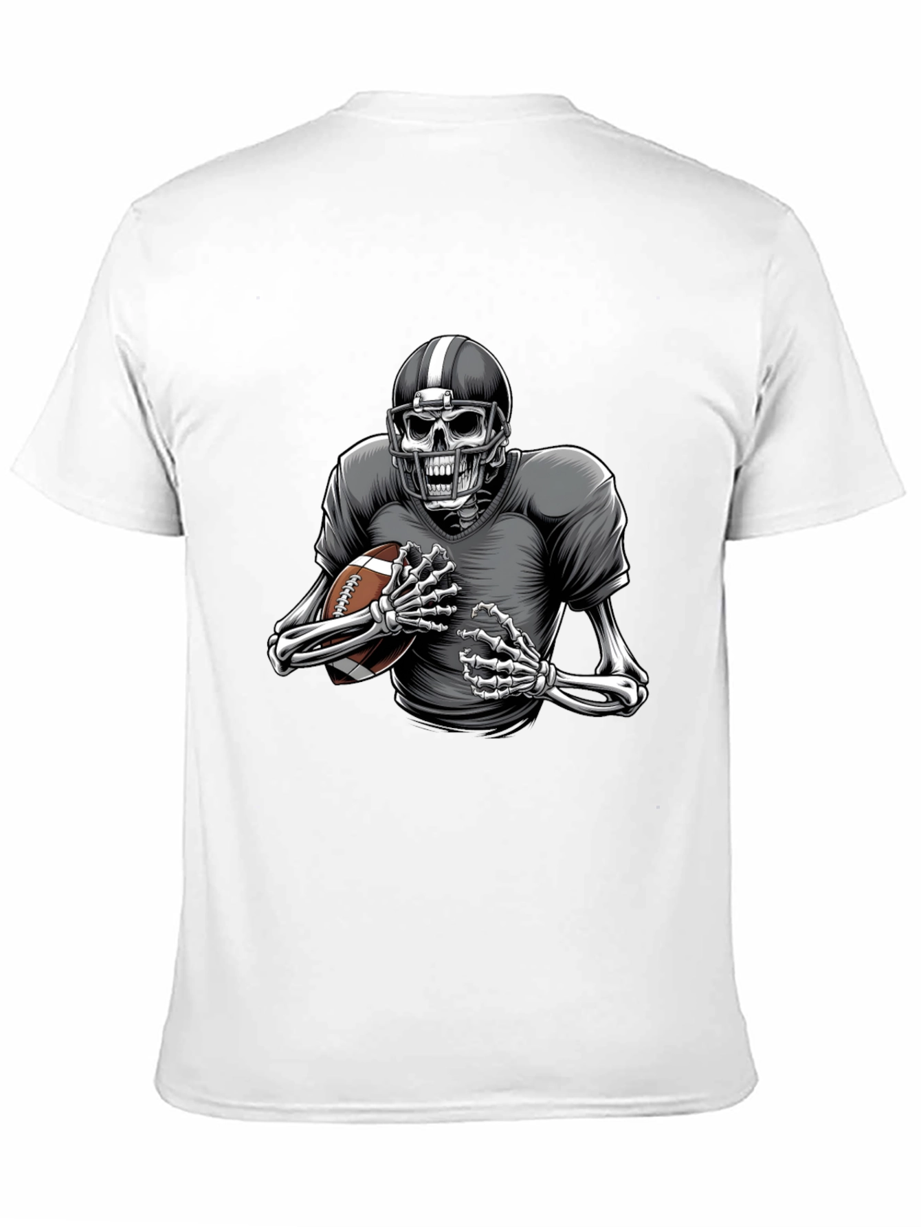 Skeleton Football Player Graphic Tee