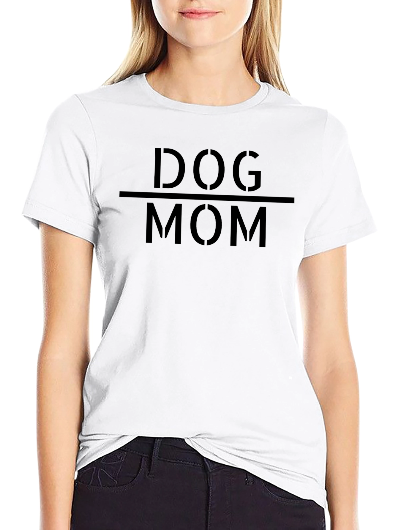 Dog Mom Black T-Shirt
