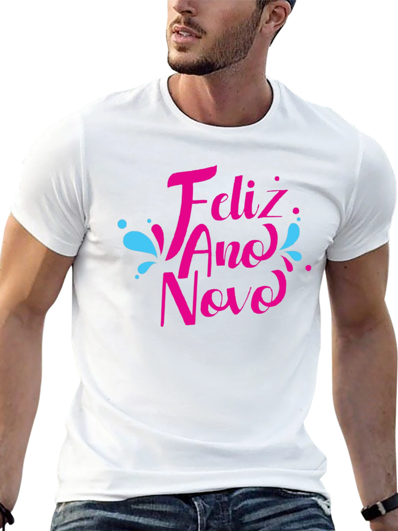 Feliz Ano Novo Black T-Shirt