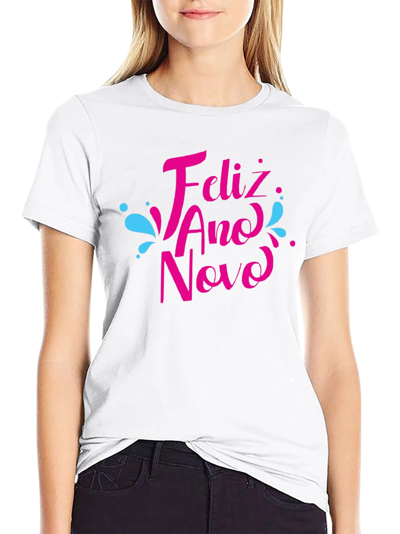 Feliz Ano Novo Black T-Shirt