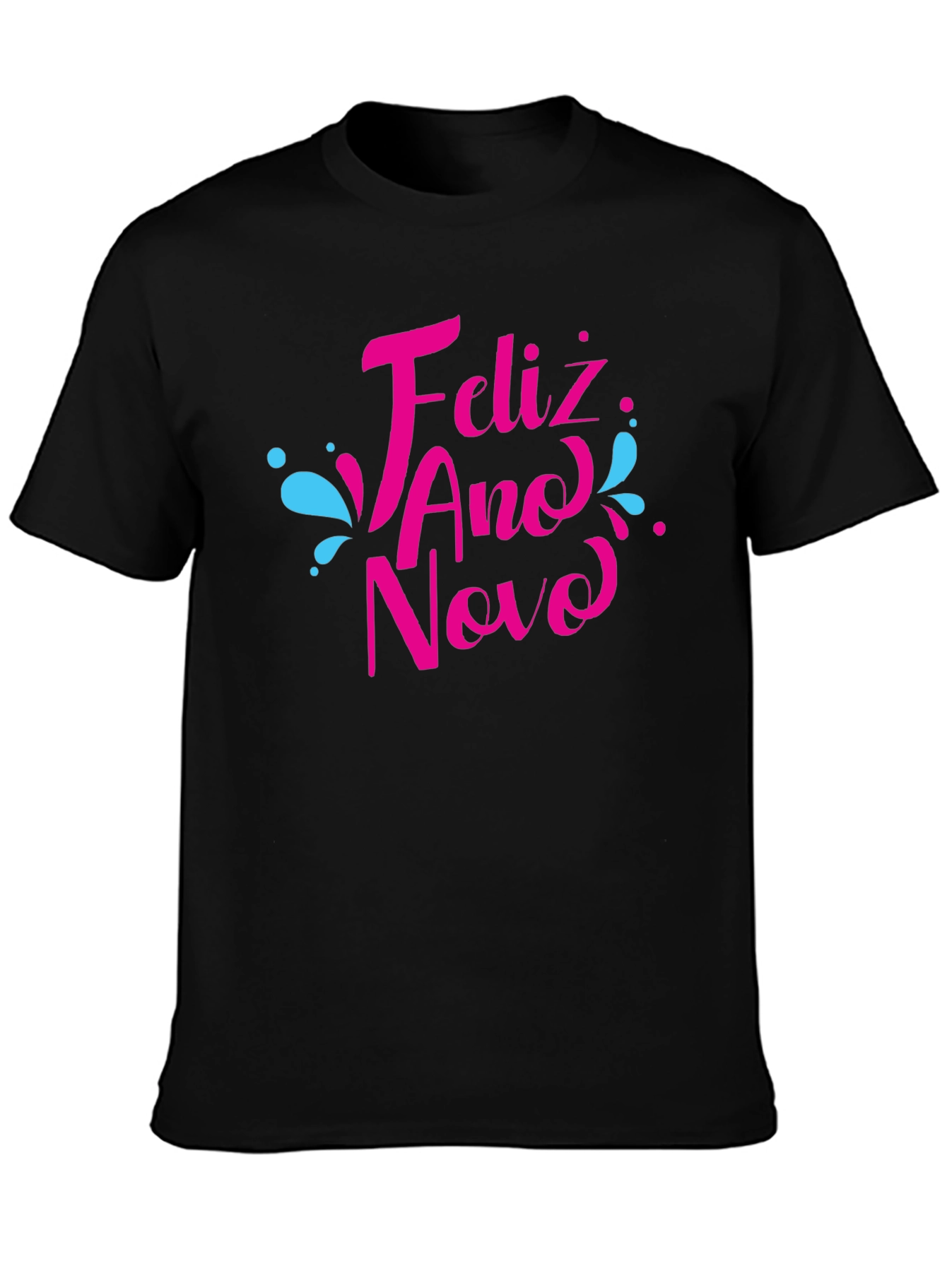 Feliz Ano Novo Black T-Shirt