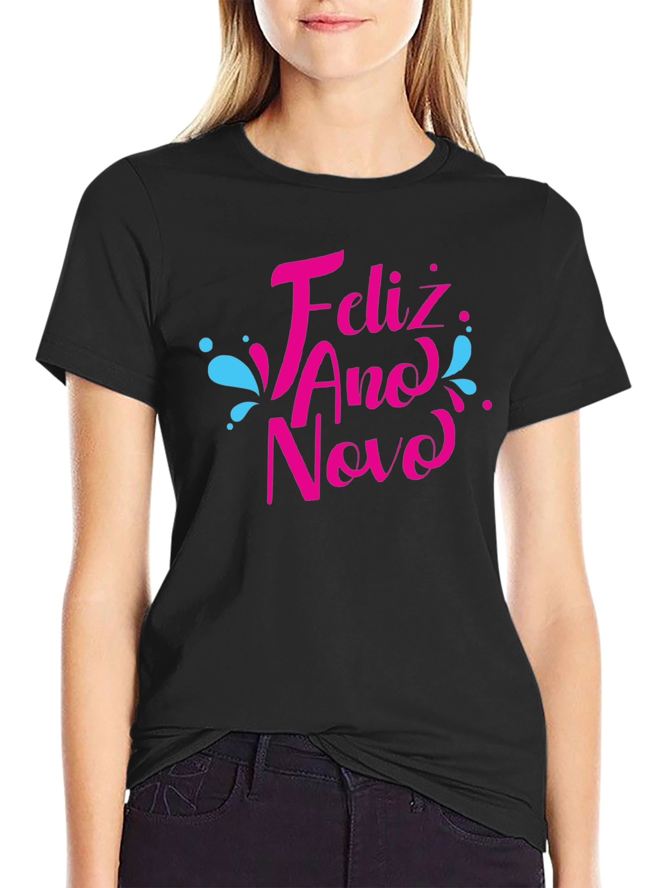 Feliz Ano Novo Black T-Shirt