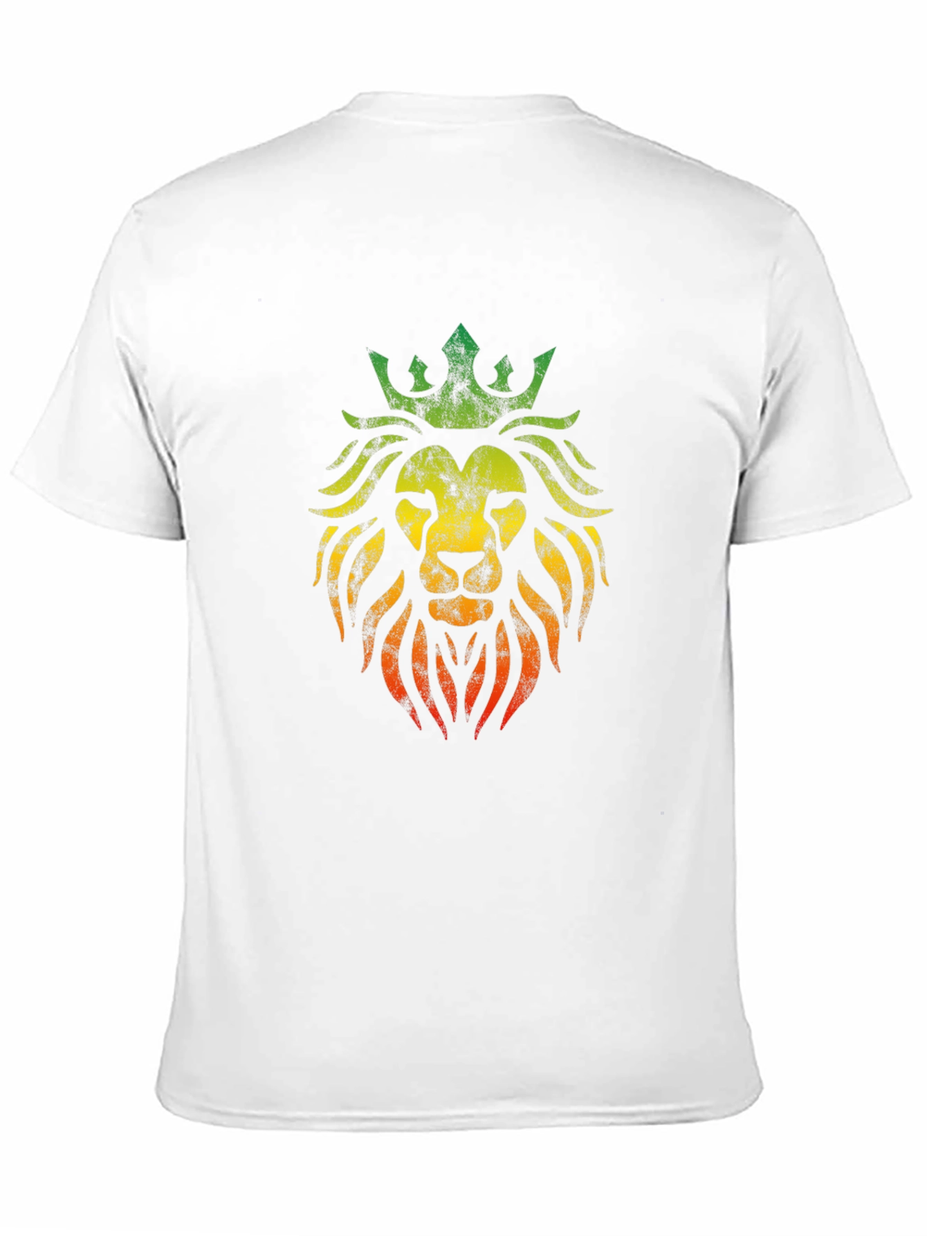 Rasta Lion King Mens Black T-Shirt
